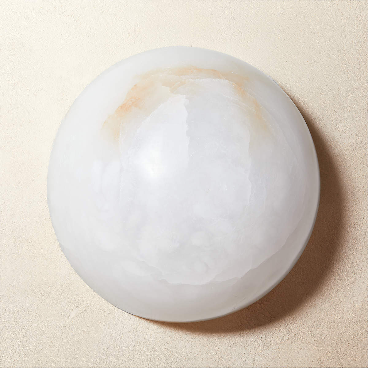 Elvar Minimalist Alabaster Ceiling Light-Neutral Decor