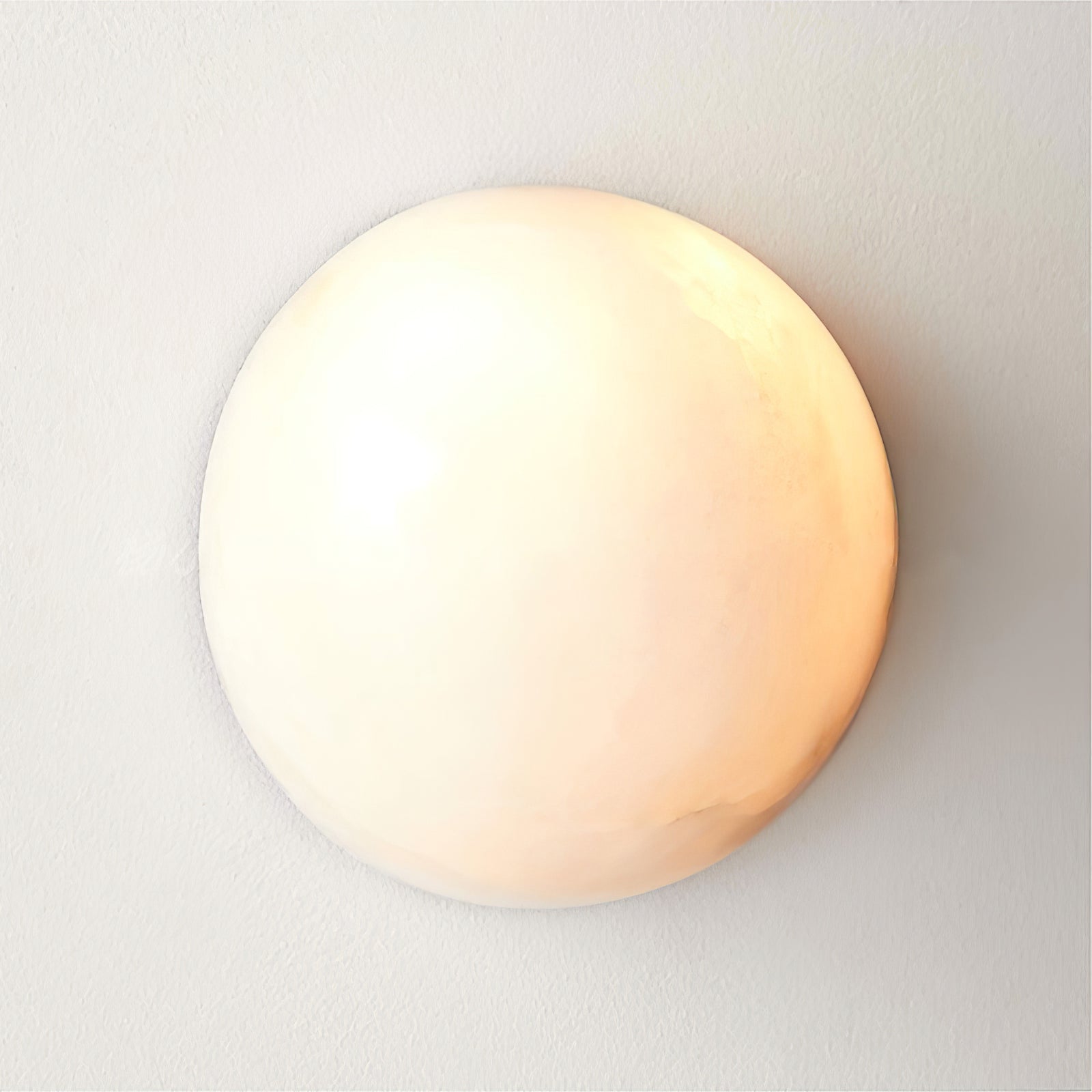 Elthen Minimalist Alabaster Ceiling Light-Neutral Decor