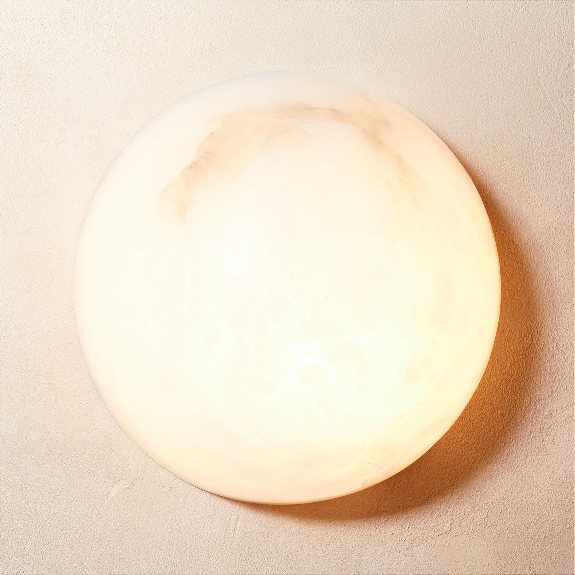 Elvar Minimalist Alabaster Ceiling Light-Neutral Decor