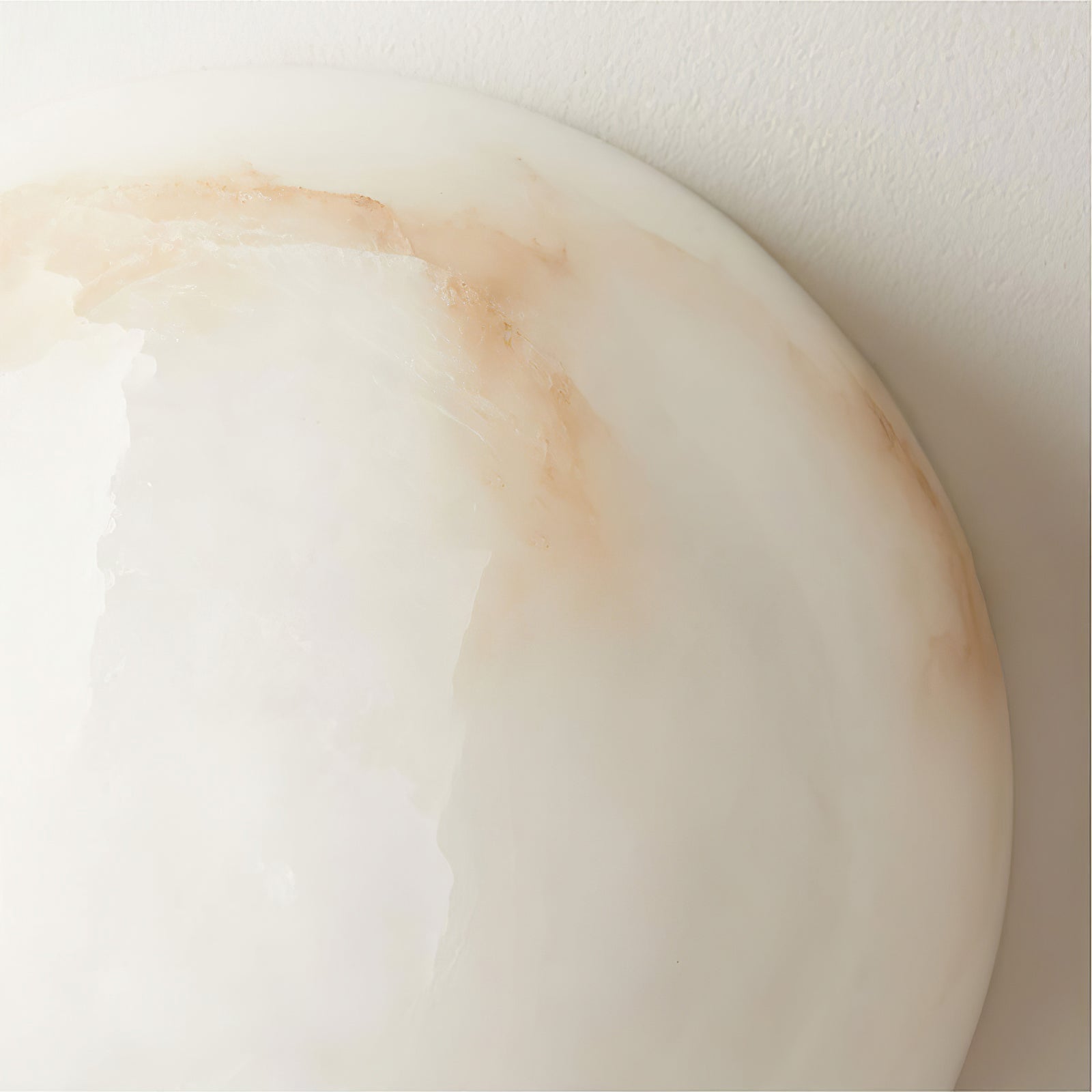 Elvar Minimalist Alabaster Ceiling Light-Neutral Decor
