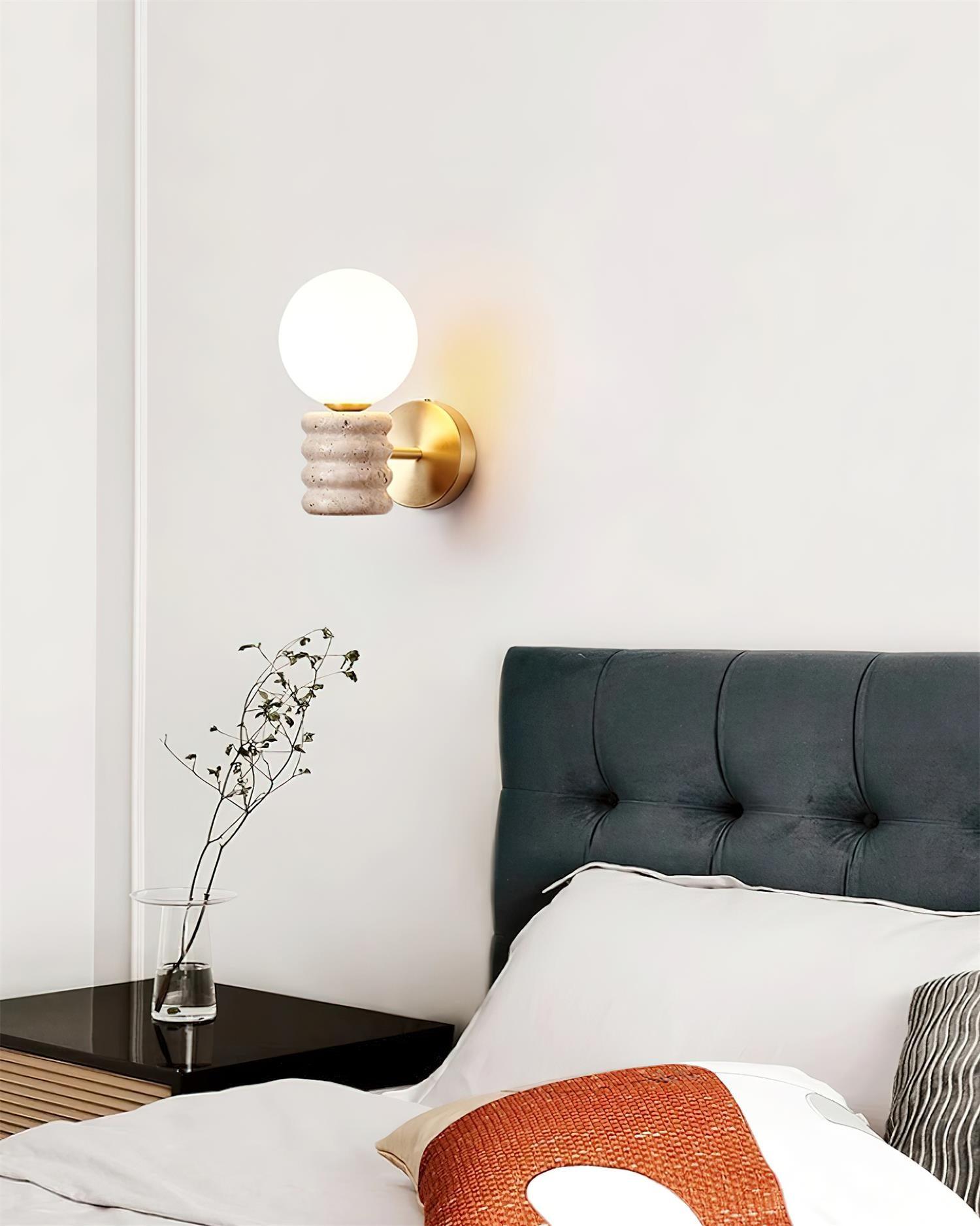 Calenne  Wall Lamp Travertine