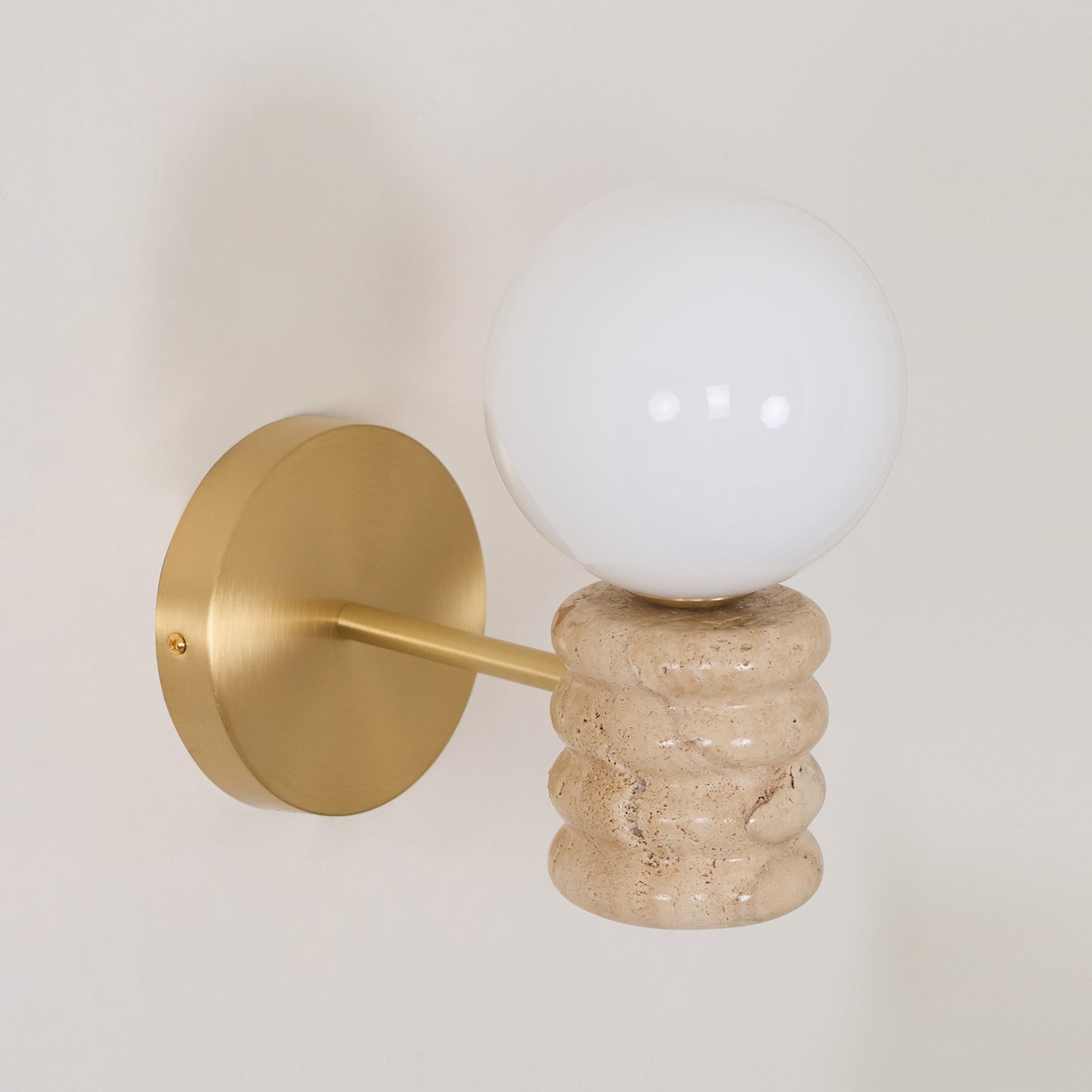 Calenne  Wall Lamp Travertine