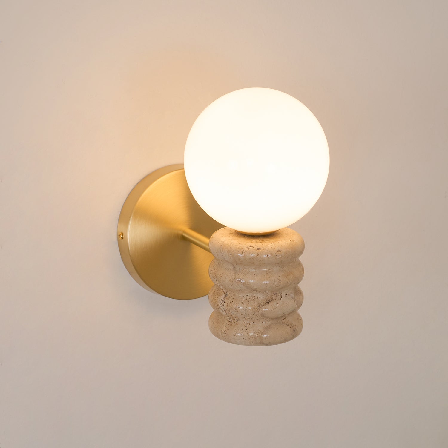 Calenne  Wall Lamp Travertine
