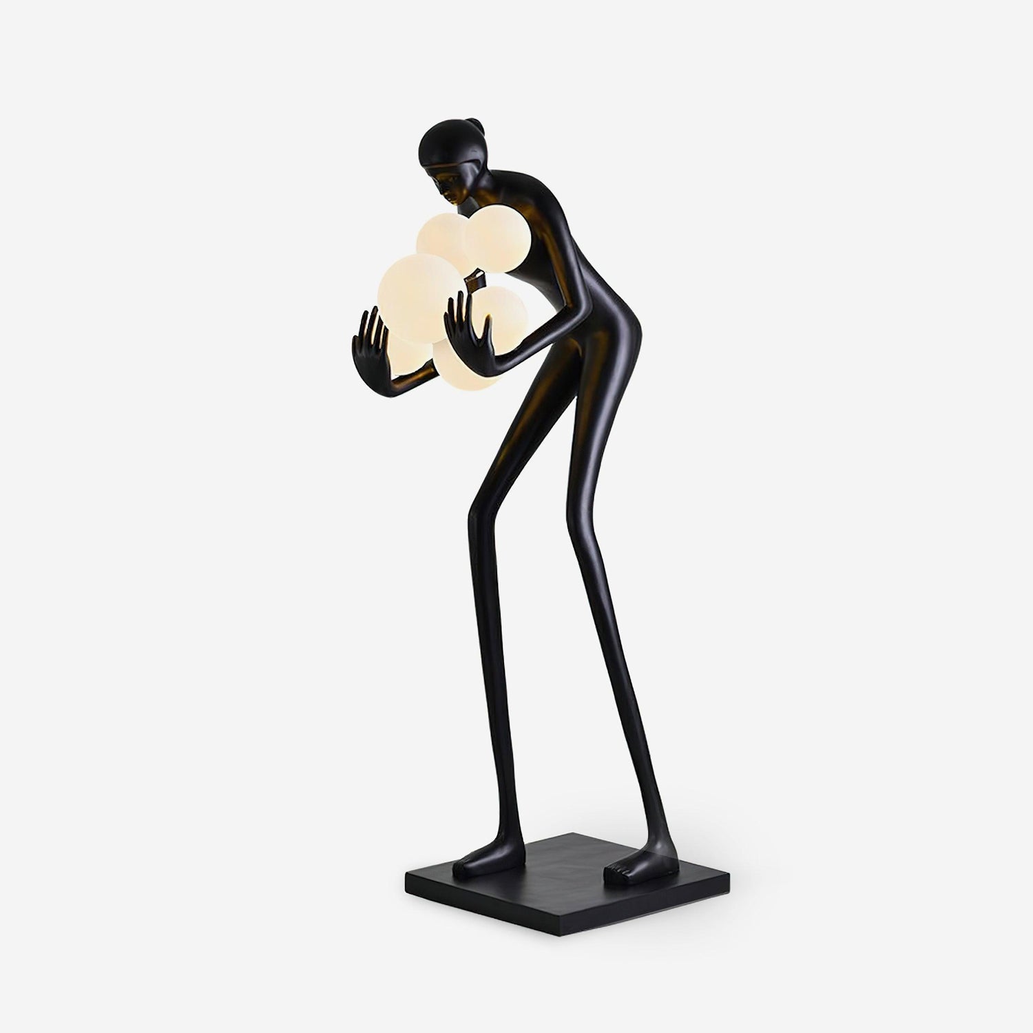 Cradle Sculptural Floor Lamp-Neutral Decor
