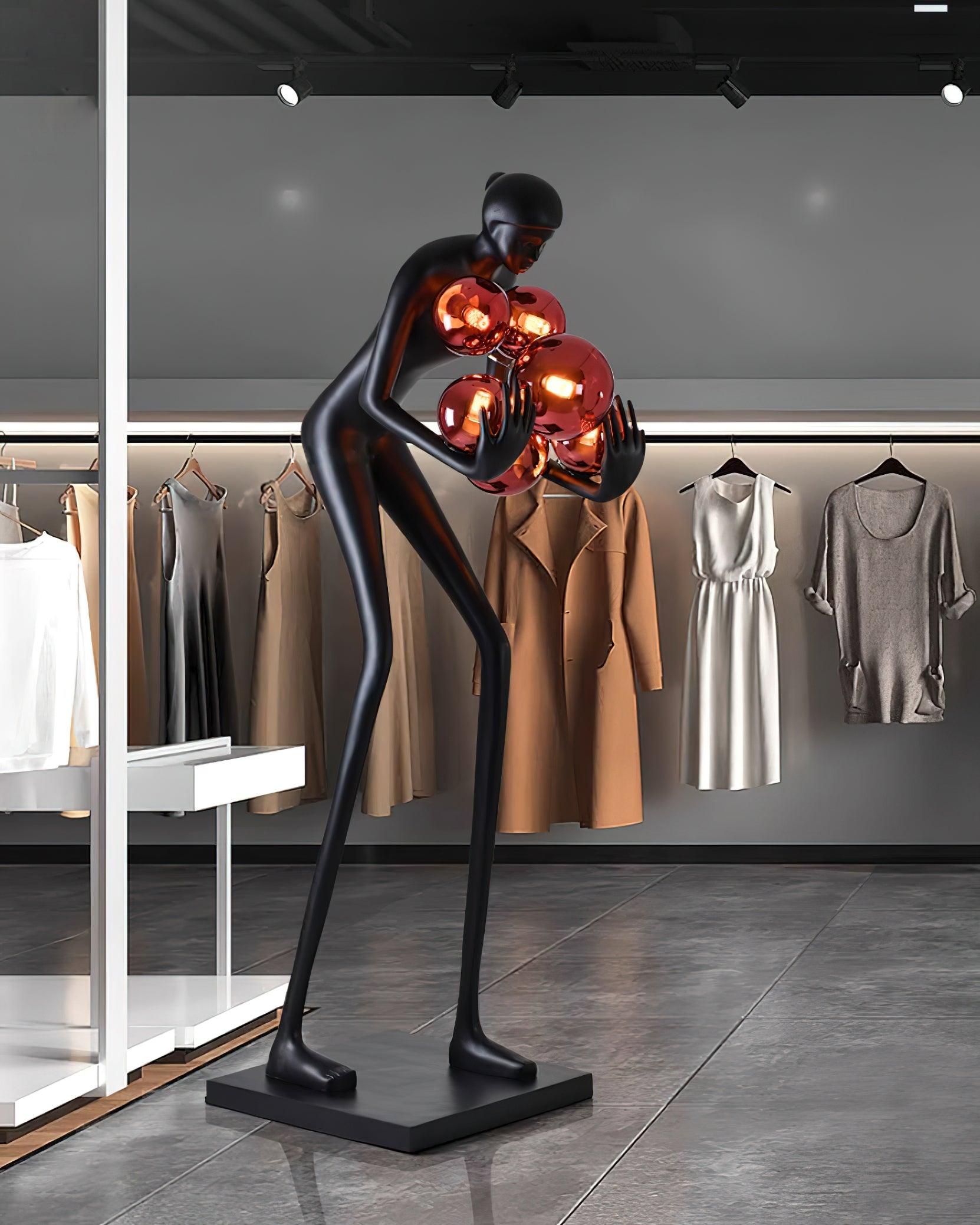 Cradle Sculptural Floor Lamp-Neutral Decor