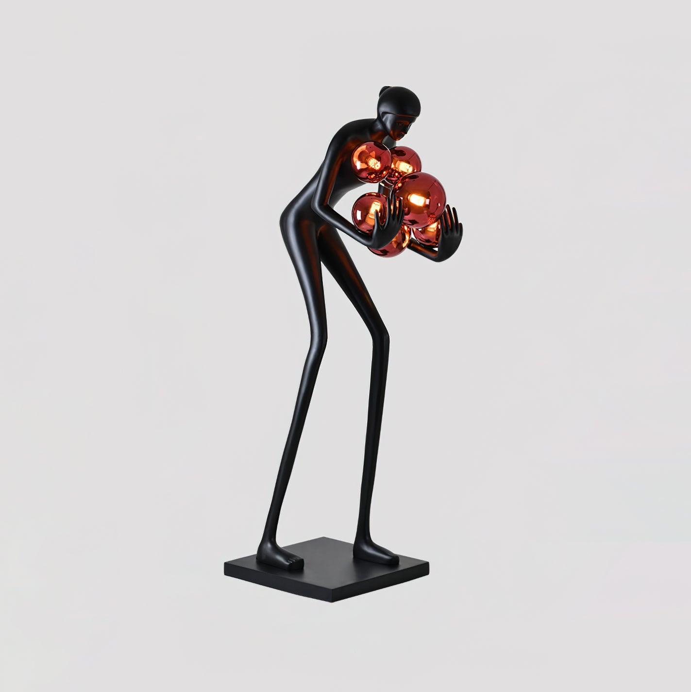 Cradle Sculptural Floor Lamp-Neutral Decor