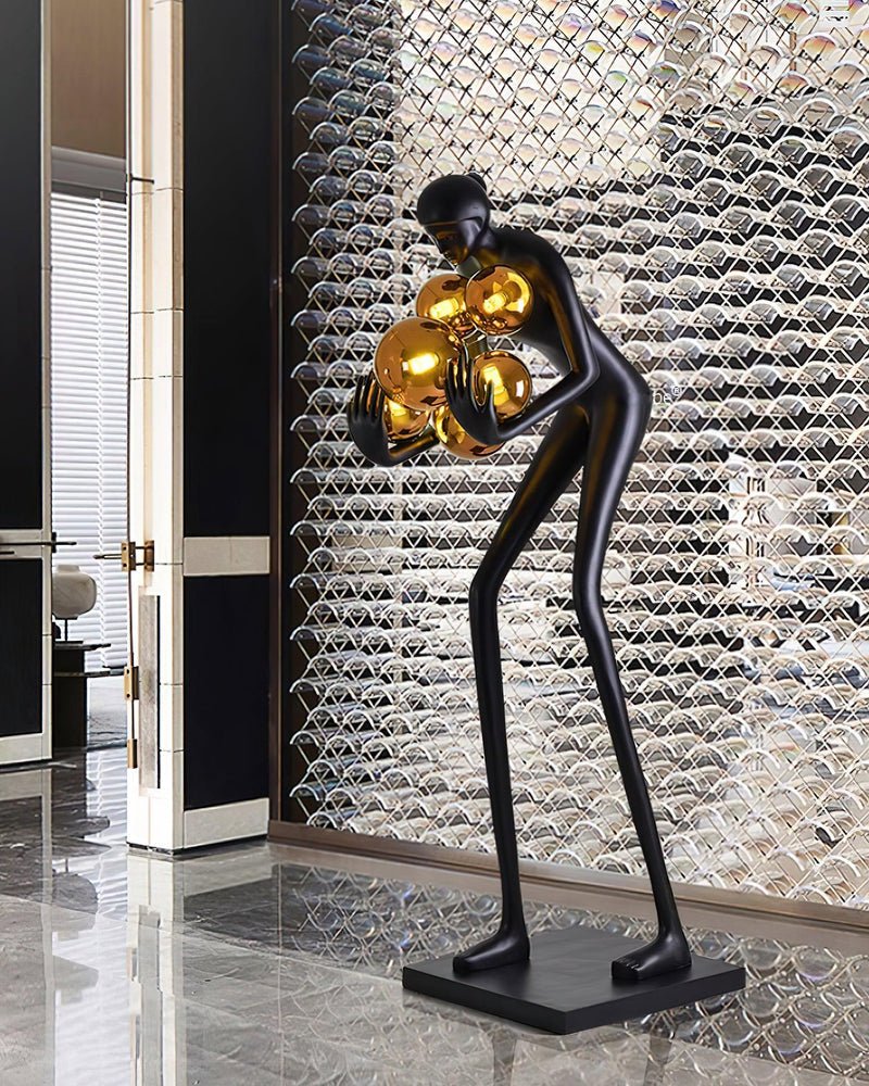 Cradle Sculptural Floor Lamp-Neutral Decor