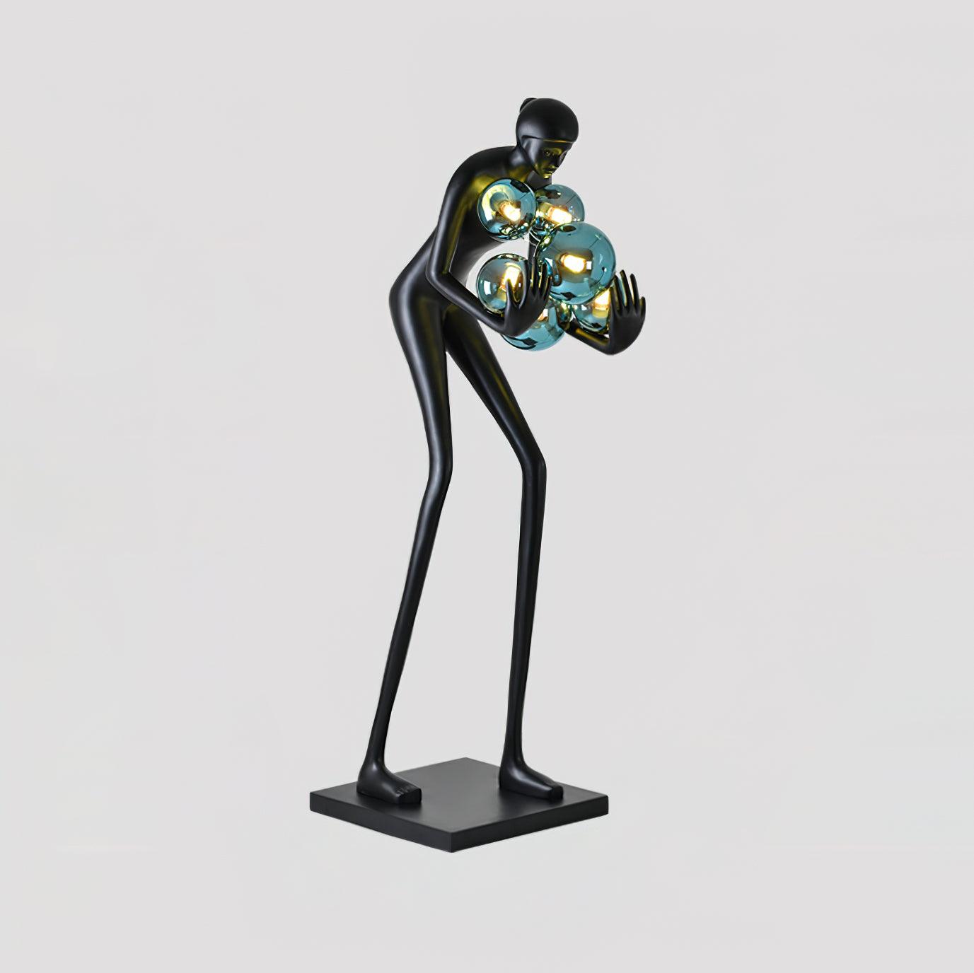 Cradle Sculptural Floor Lamp-Neutral Decor