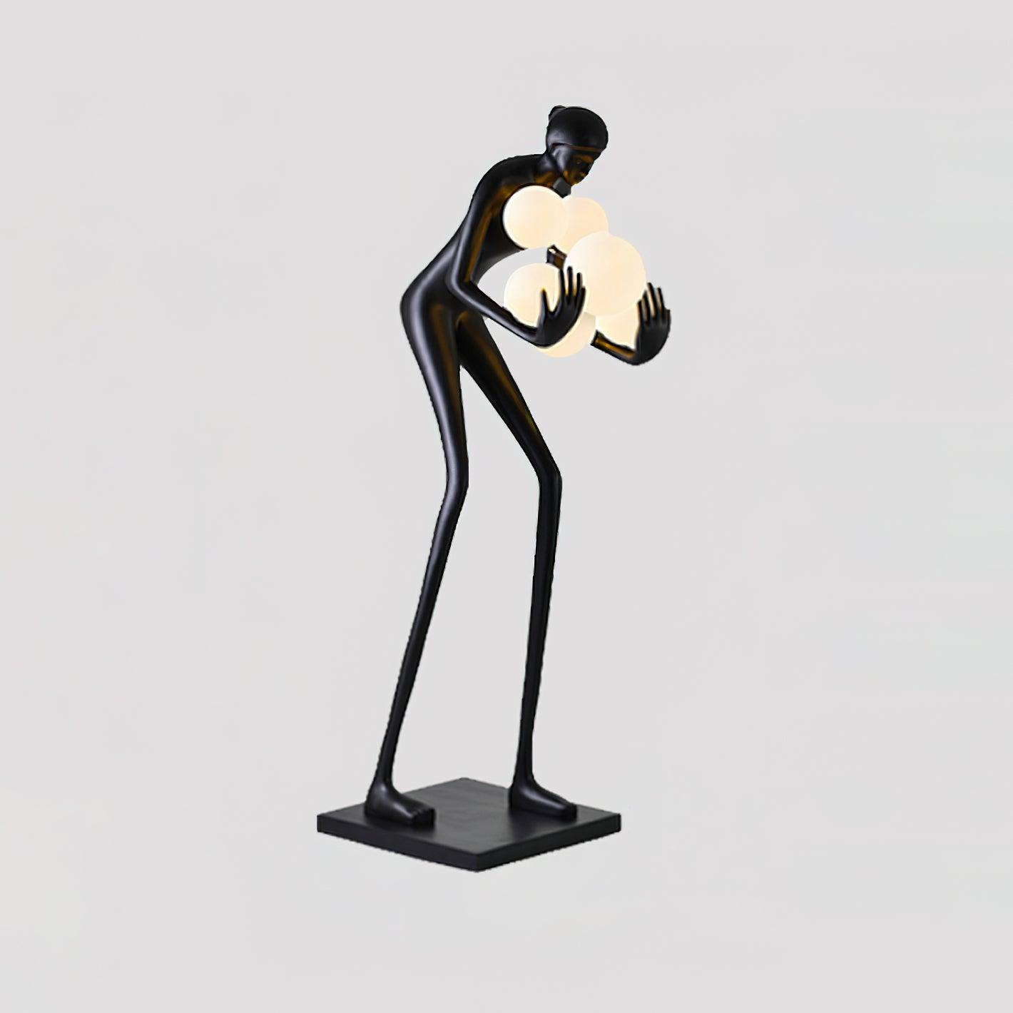 Cradle Sculptural Floor Lamp-Neutral Decor