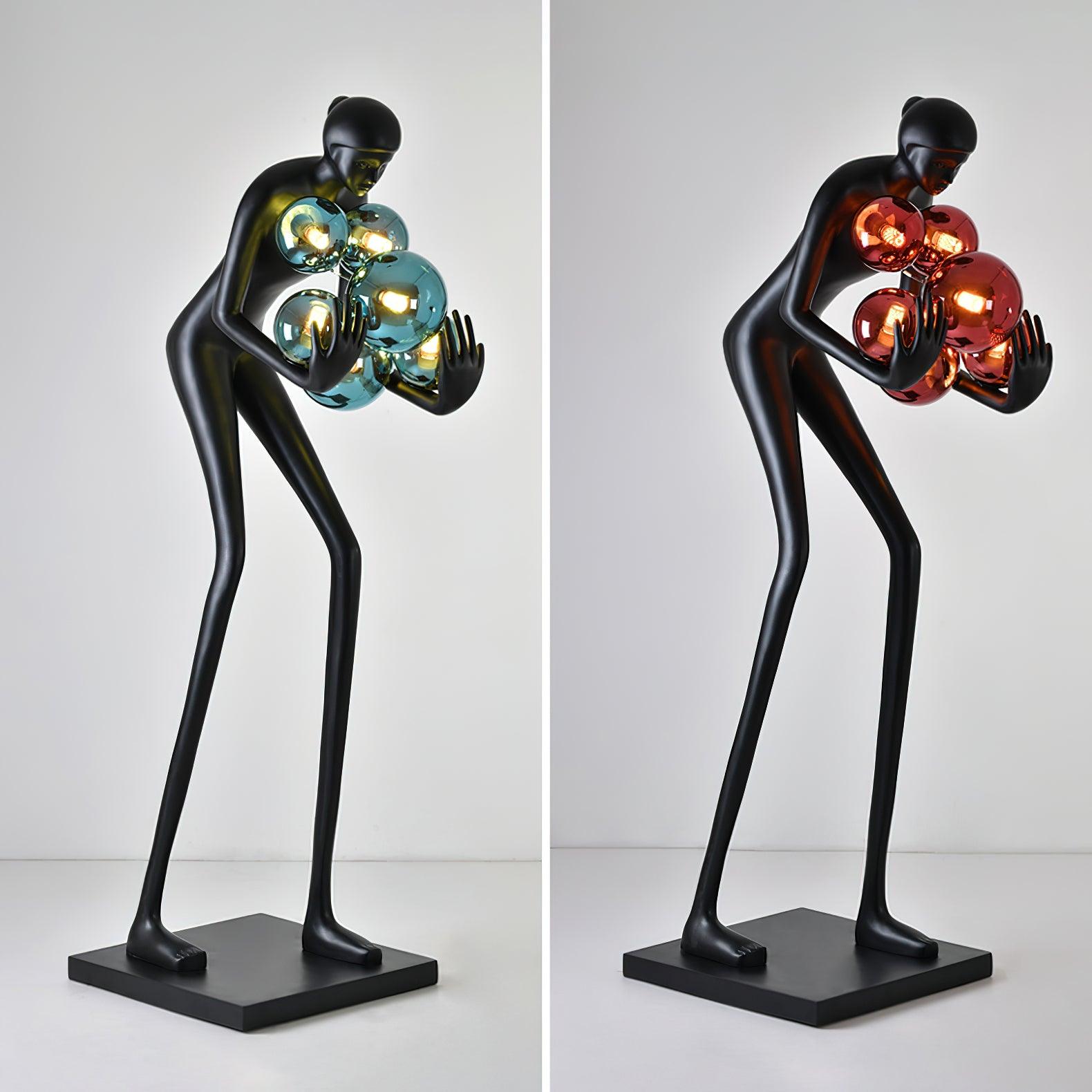 Cradle Sculptural Floor Lamp-Neutral Decor