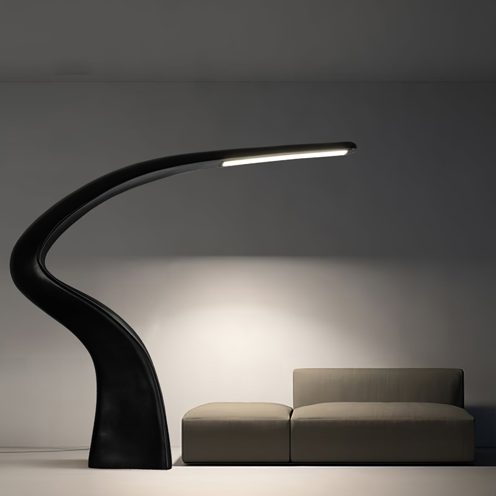 Fluten Black Modern Floor Lamp-Neutral Decor