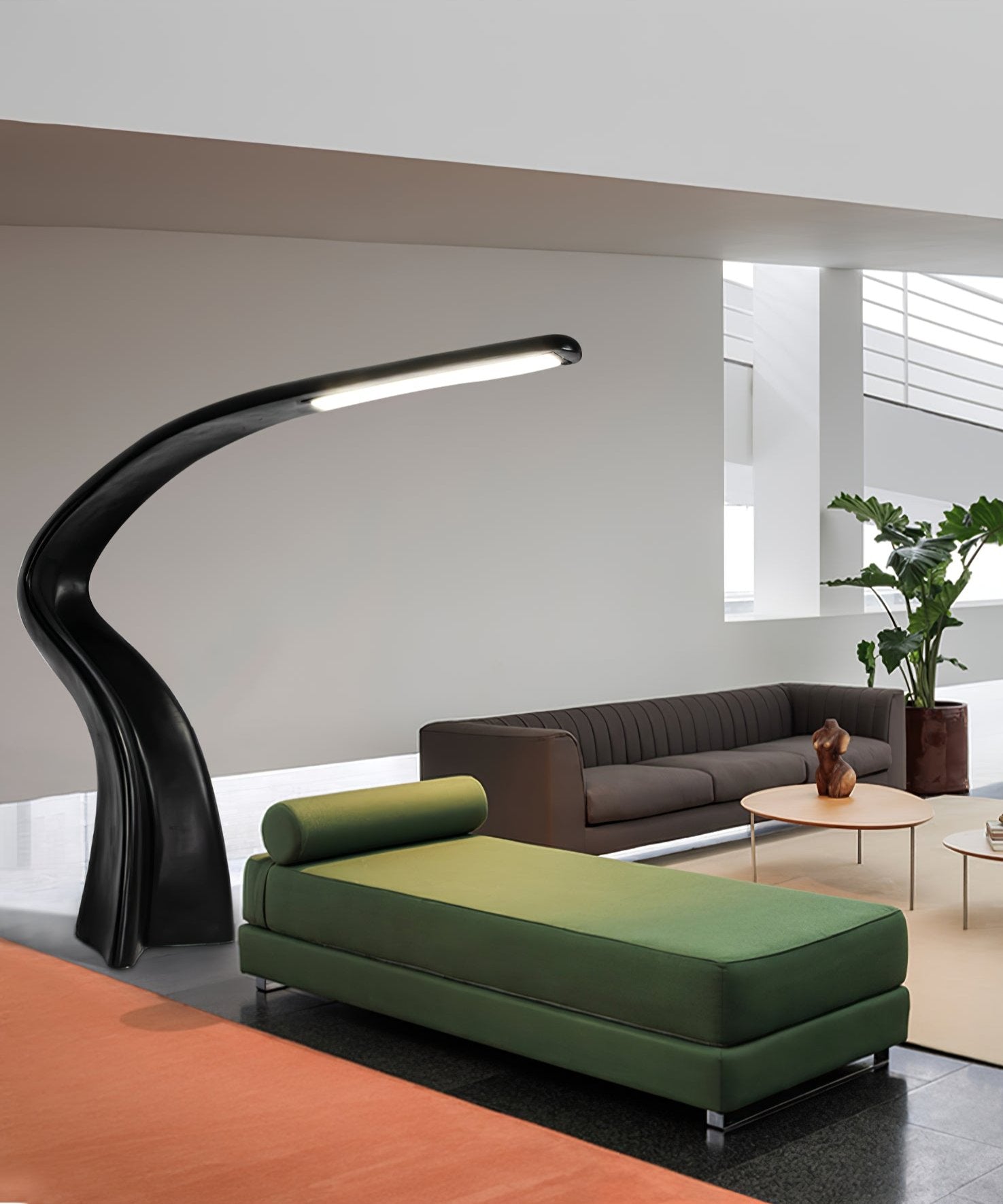 Fluten Black Modern Floor Lamp-Neutral Decor