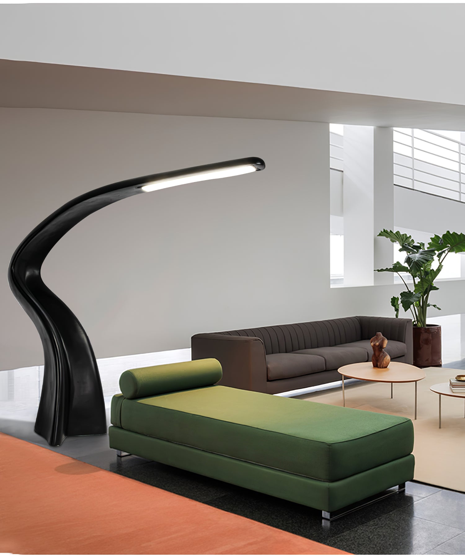 Fluten Black Modern Floor Lamp-Neutral Decor