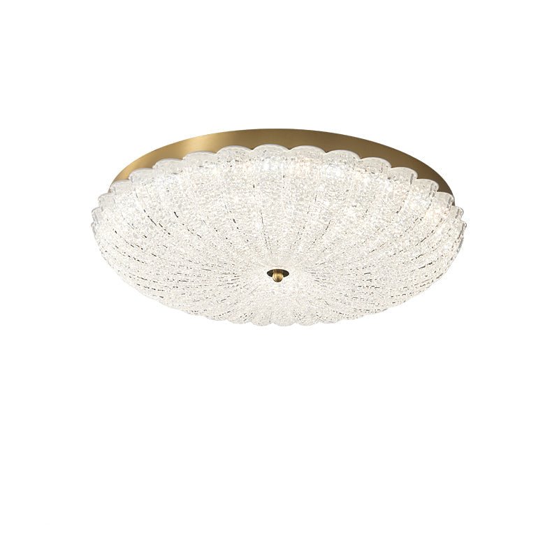 Dorvel Premium Nordic Art Brass Glass Ceiling Lamp-Neutral Decor