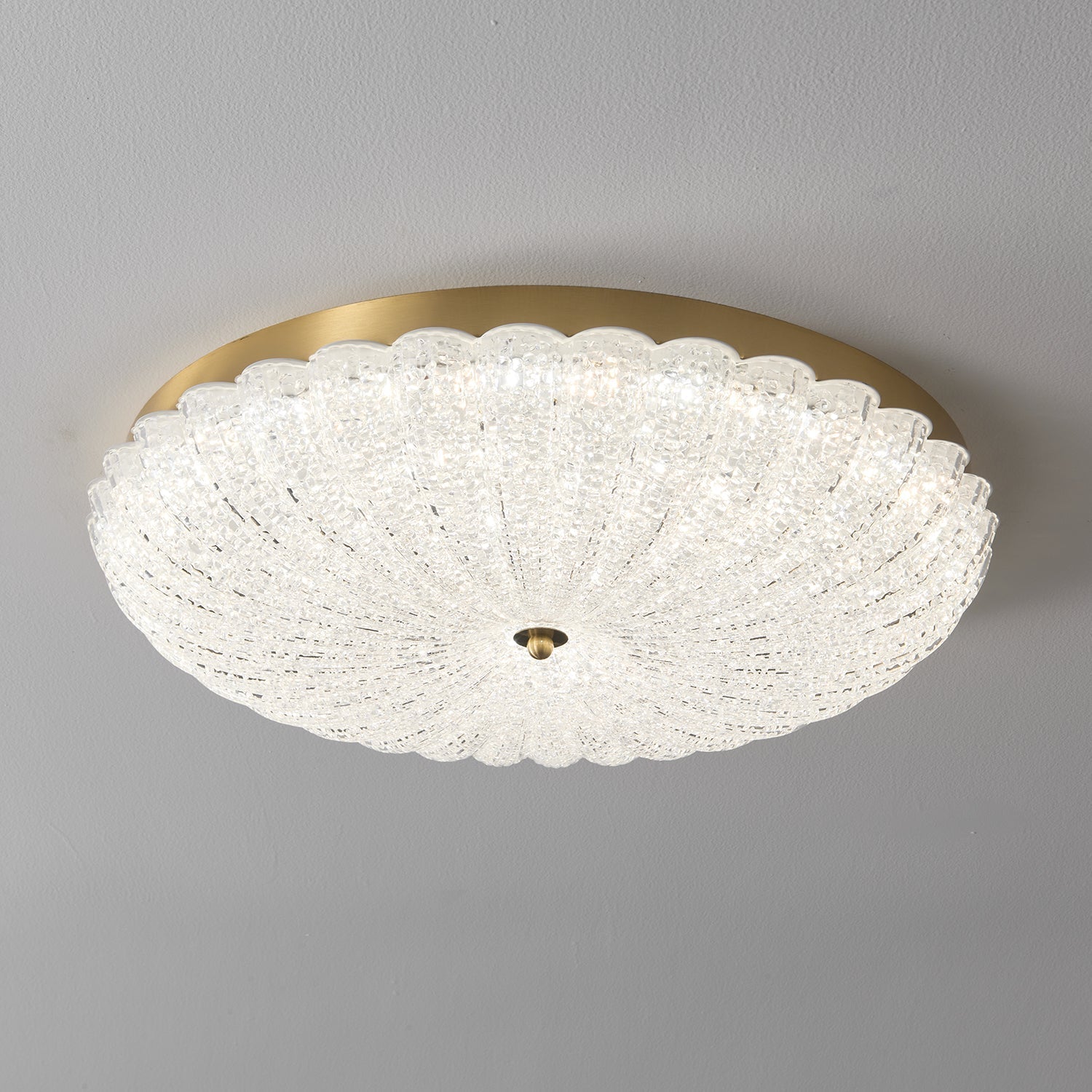 Dorvel Premium Nordic Art Brass Glass Ceiling Lamp-Neutral Decor