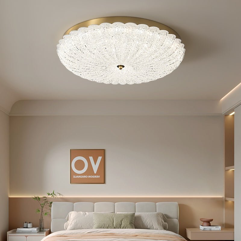 Dorvel Premium Nordic Art Brass Glass Ceiling Lamp-Neutral Decor