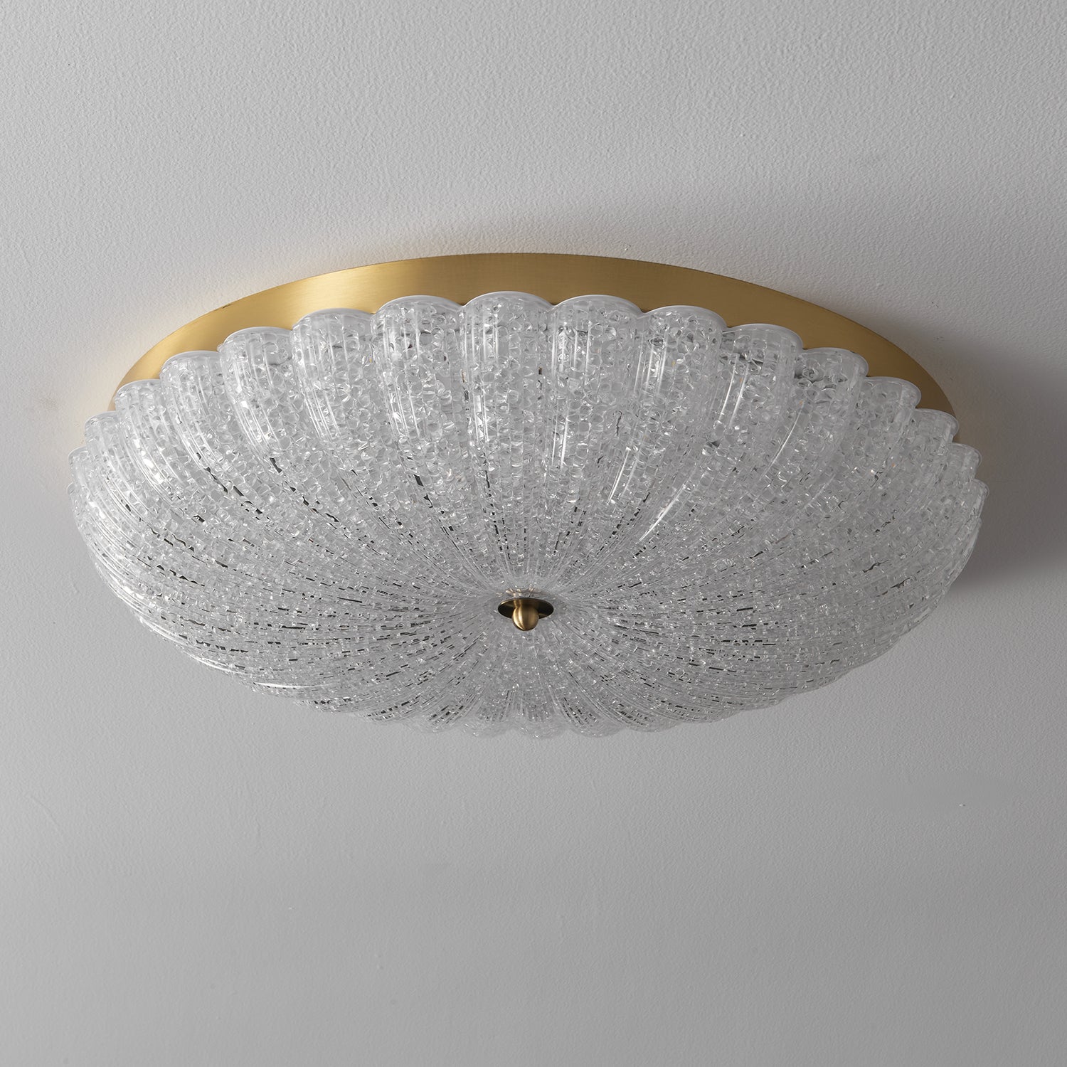 Dorvel Premium Nordic Art Brass Glass Ceiling Lamp-Neutral Decor