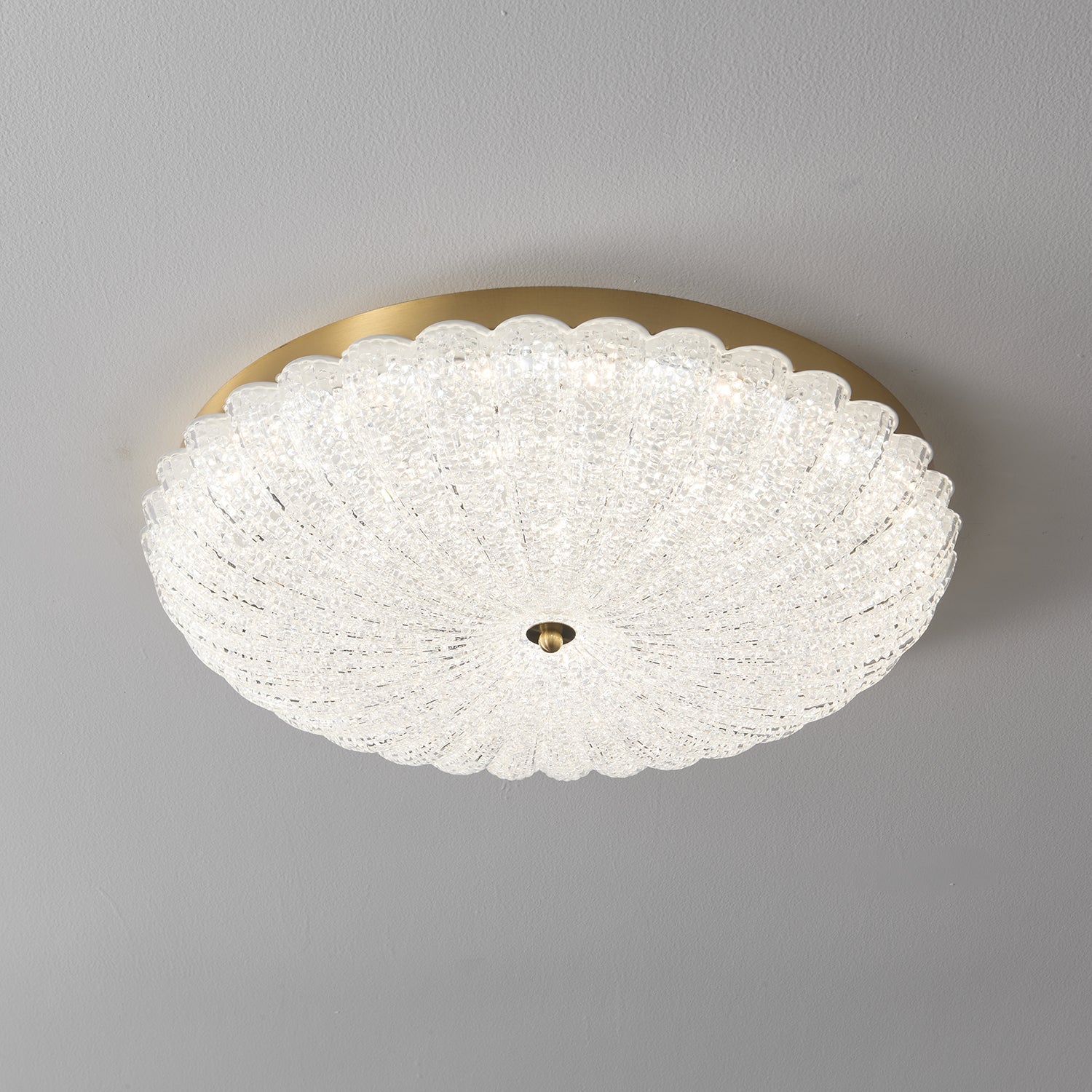 Dorvel Premium Nordic Art Brass Glass Ceiling Lamp-Neutral Decor