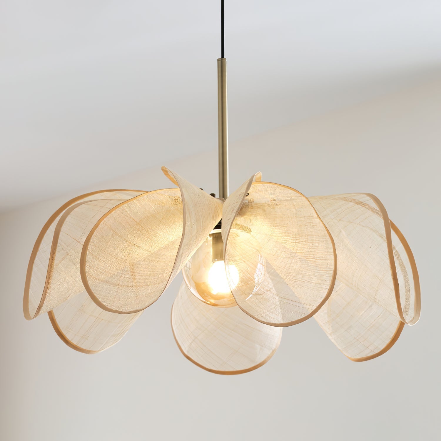 Dolien Abaca Fiber Pendant Lamp-Neutral Decor