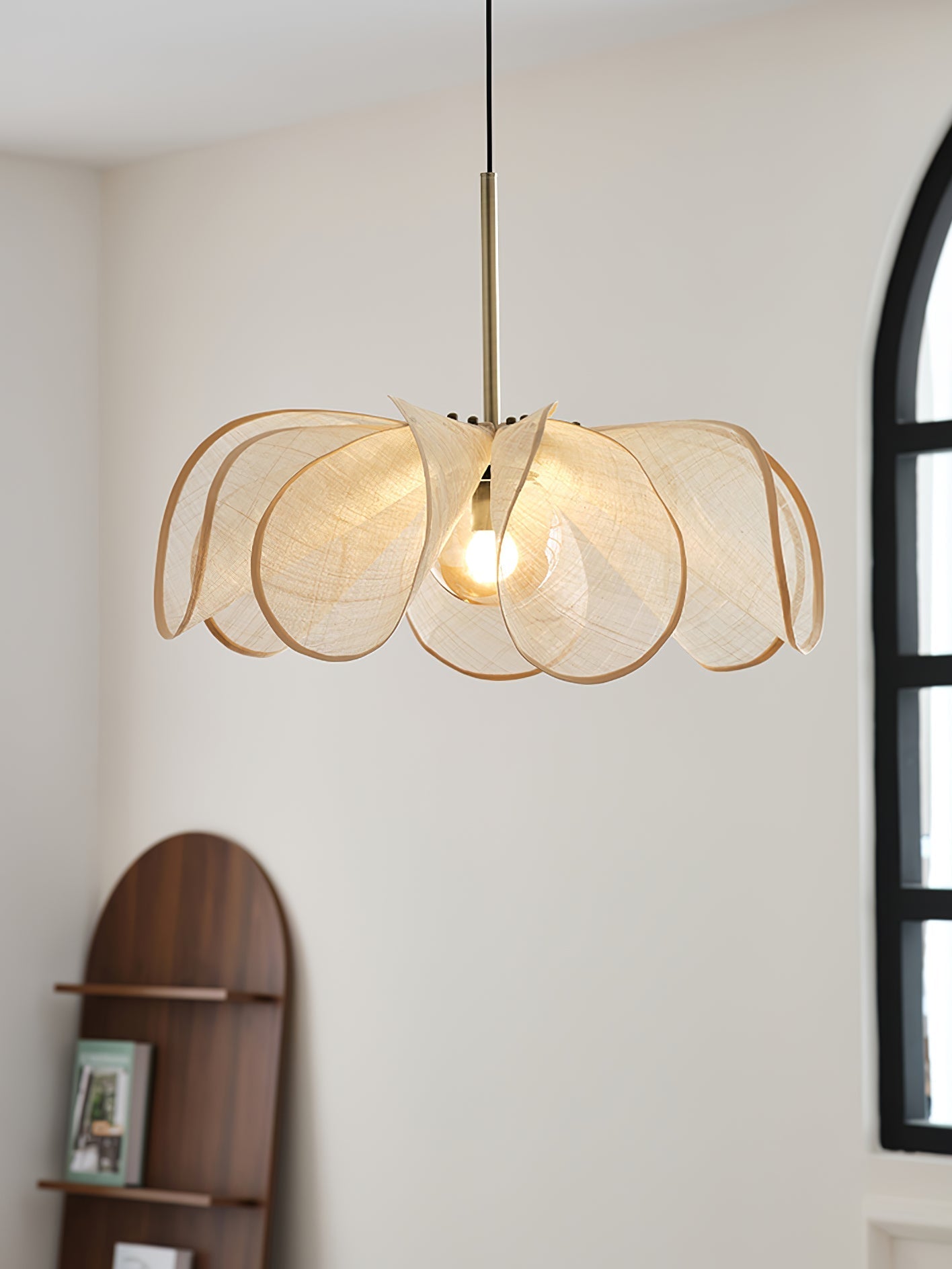 Dolien Abaca Fiber Pendant Lamp-Neutral Decor