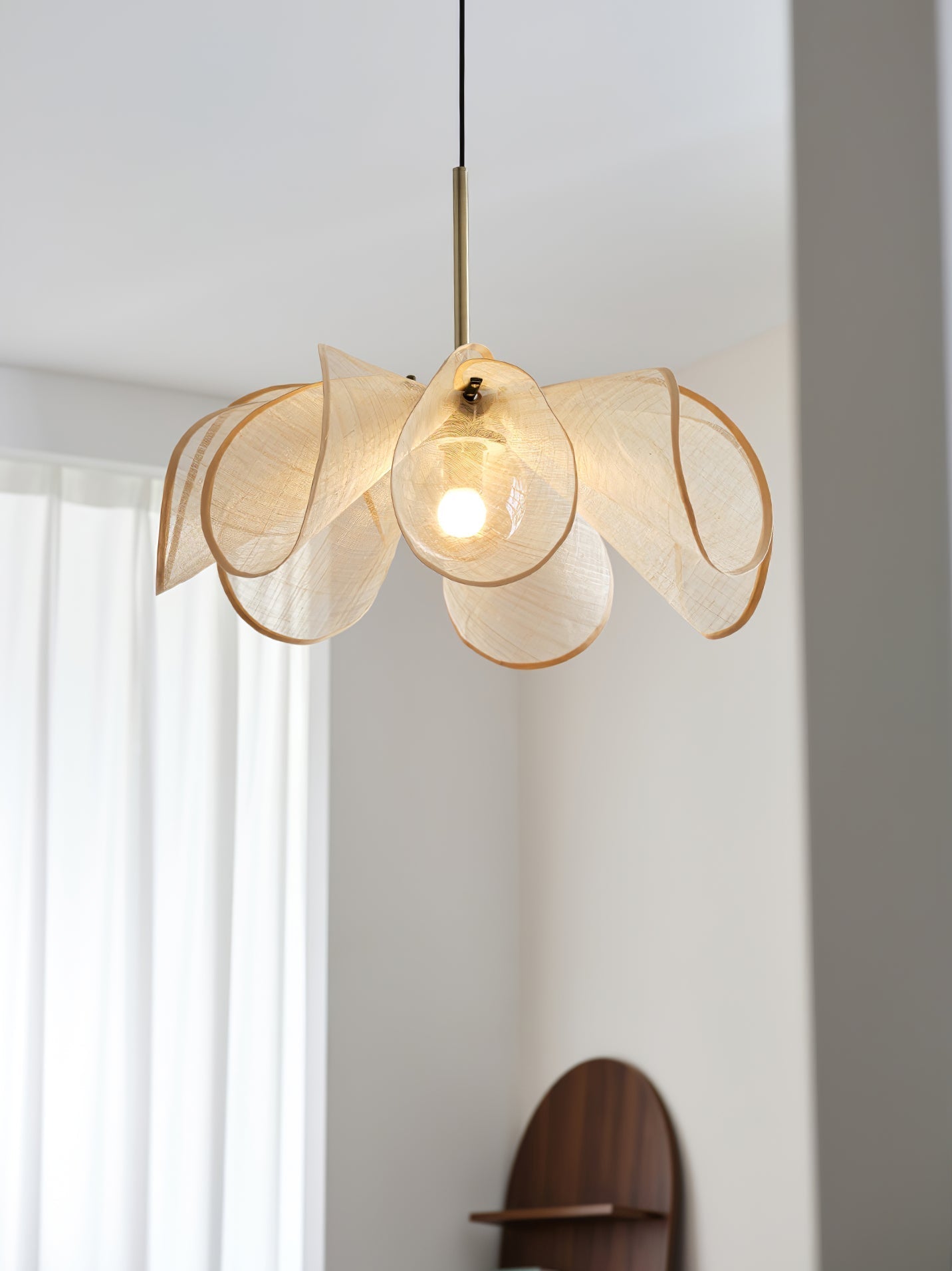 Dolien Abaca Fiber Pendant Lamp-Neutral Decor