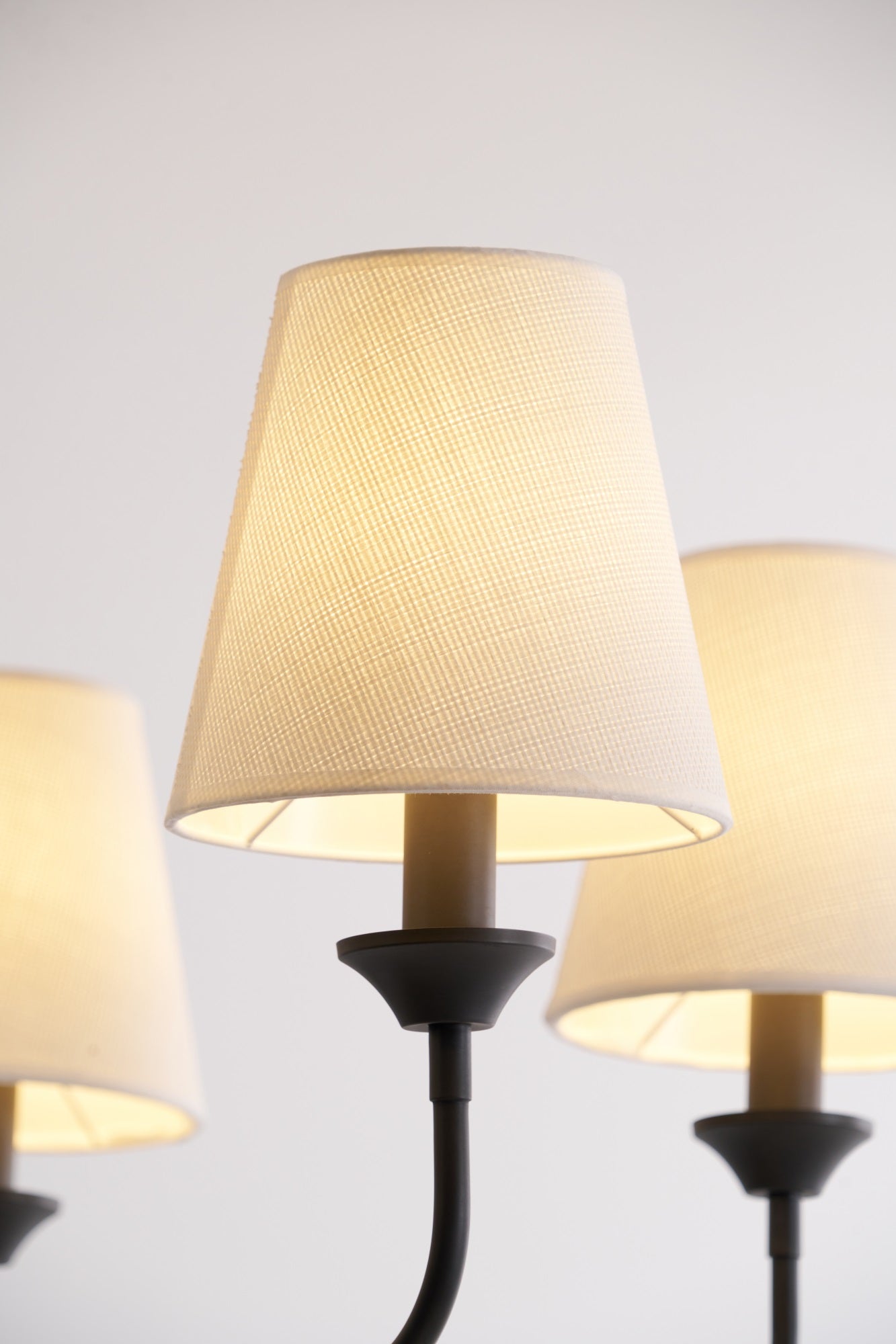 Zesorel Vintage Industrial Fabric Chandelier-Neutral Decor