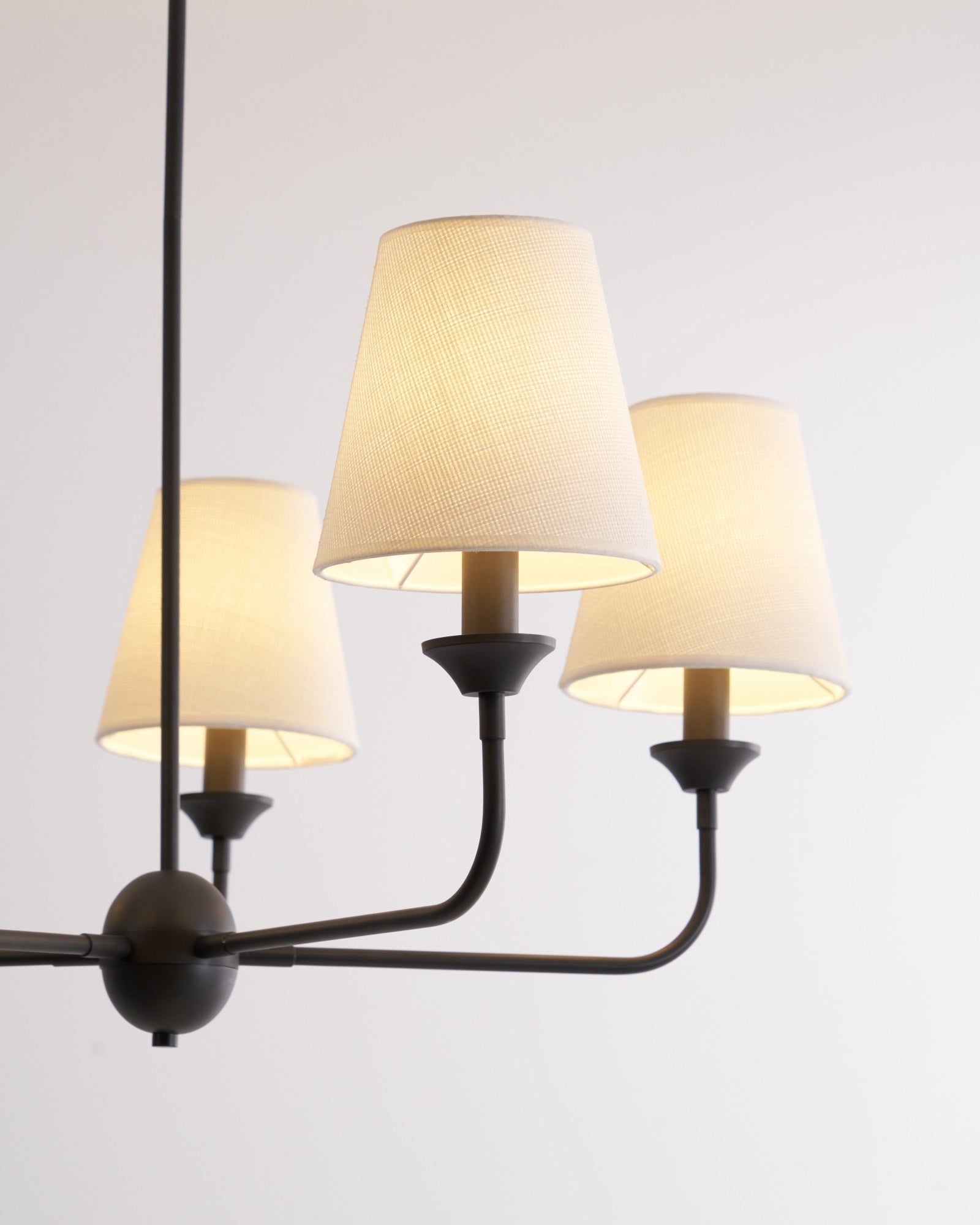 Zesorel Vintage Industrial Fabric Chandelier-Neutral Decor