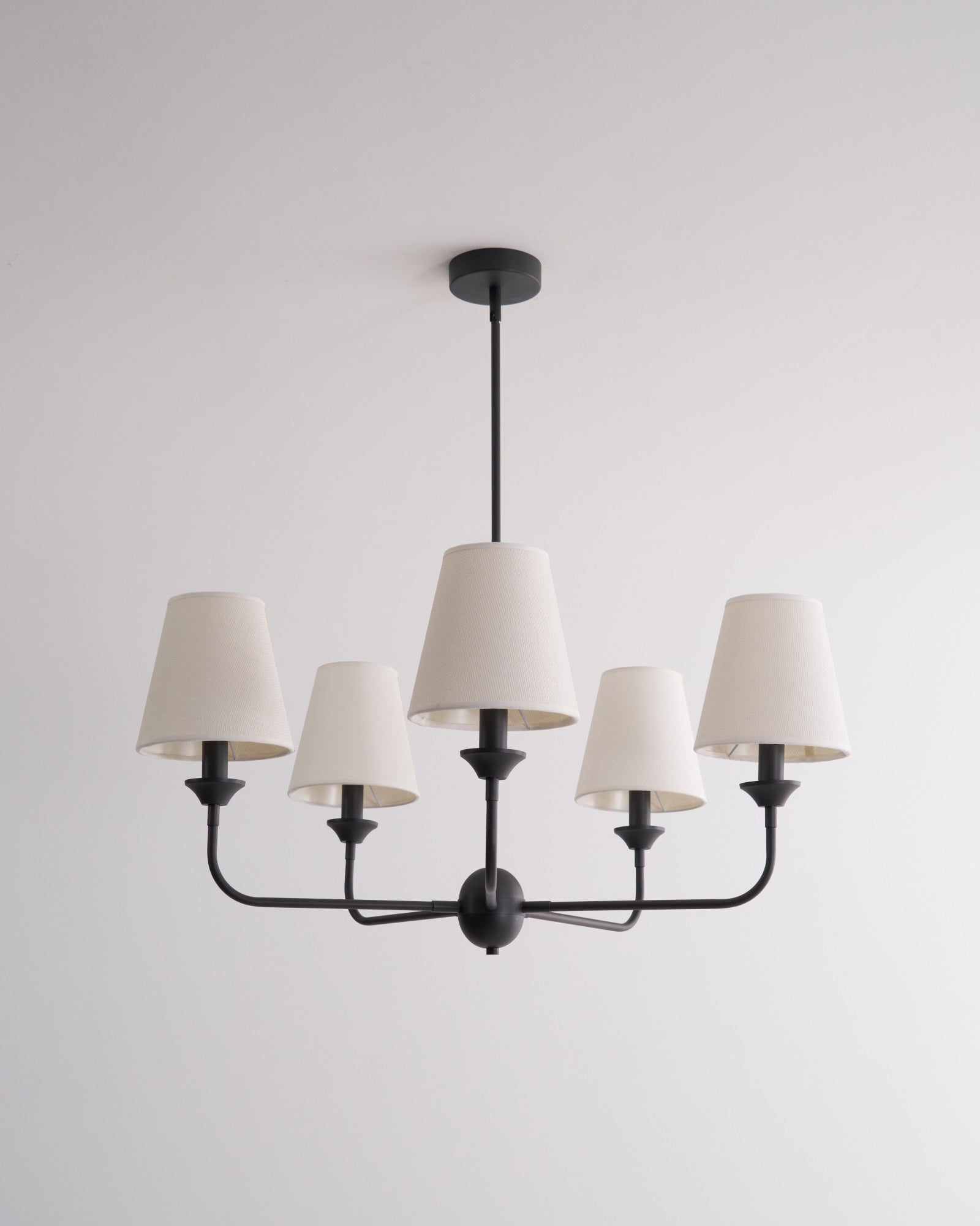 Zesorel Vintage Industrial Fabric Chandelier-Neutral Decor