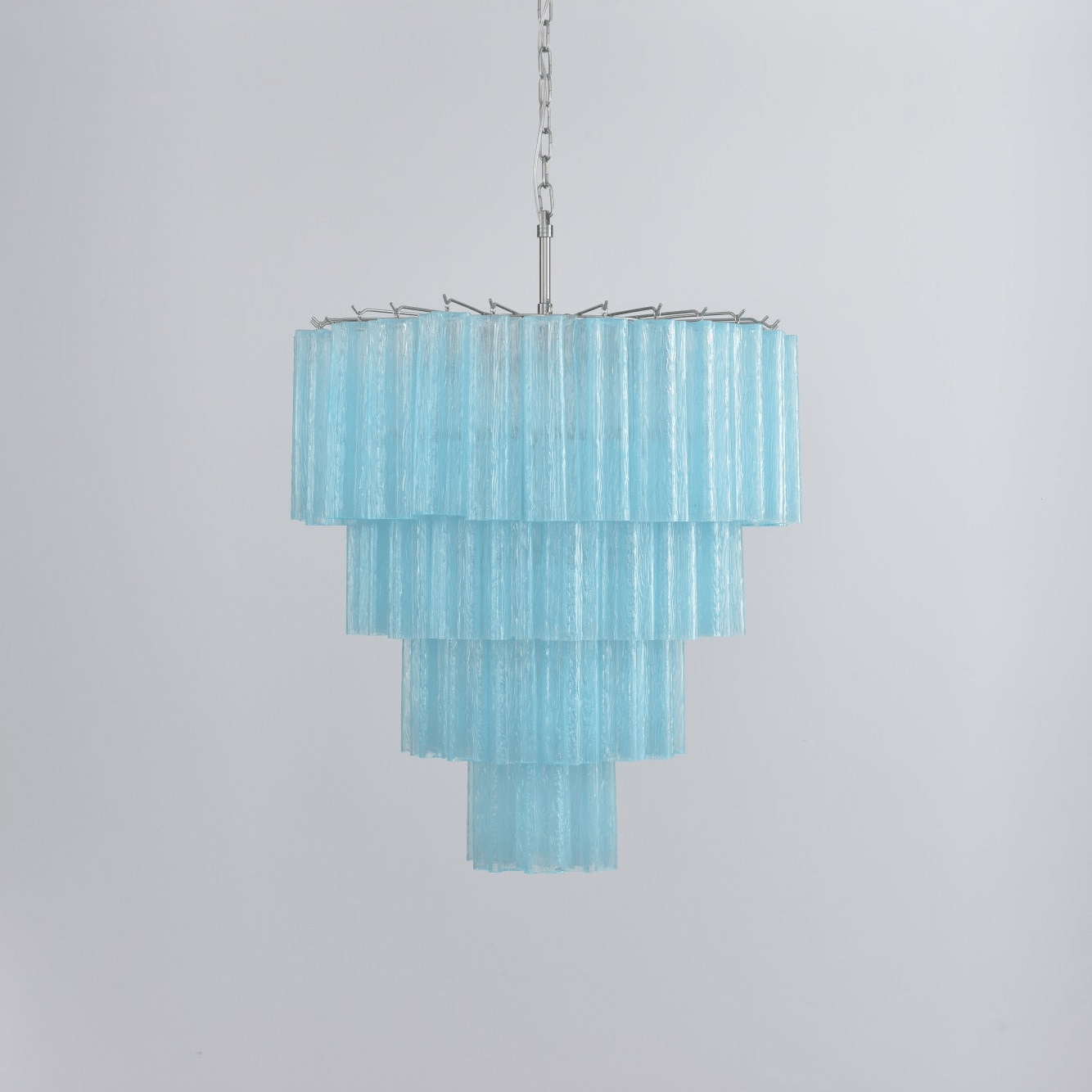 Aurora Chandelier Cascade Layered Glass Elegant Vintage-Neutral Decor