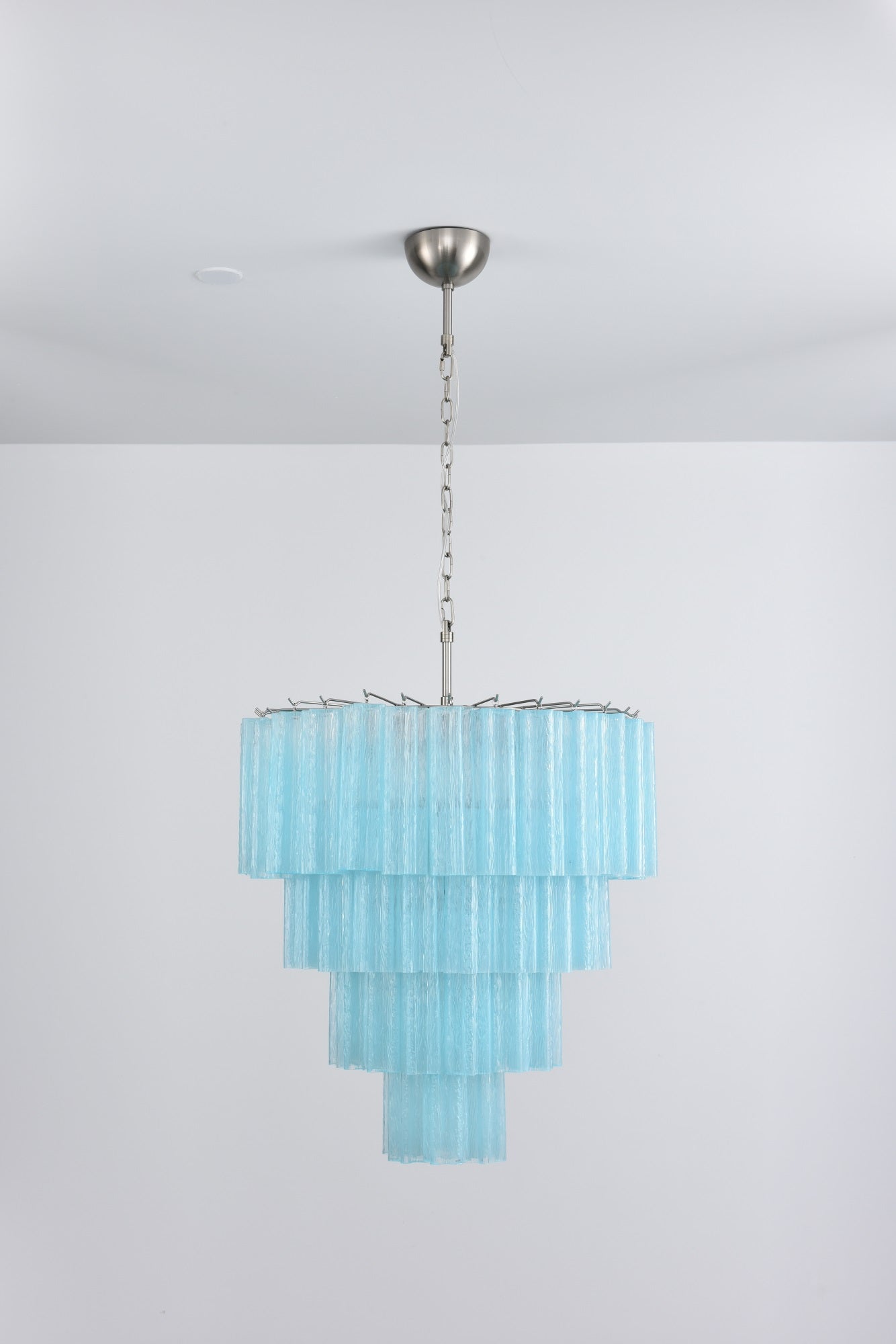 Aurora Chandelier Cascade Layered Glass Elegant Vintage-Neutral Decor