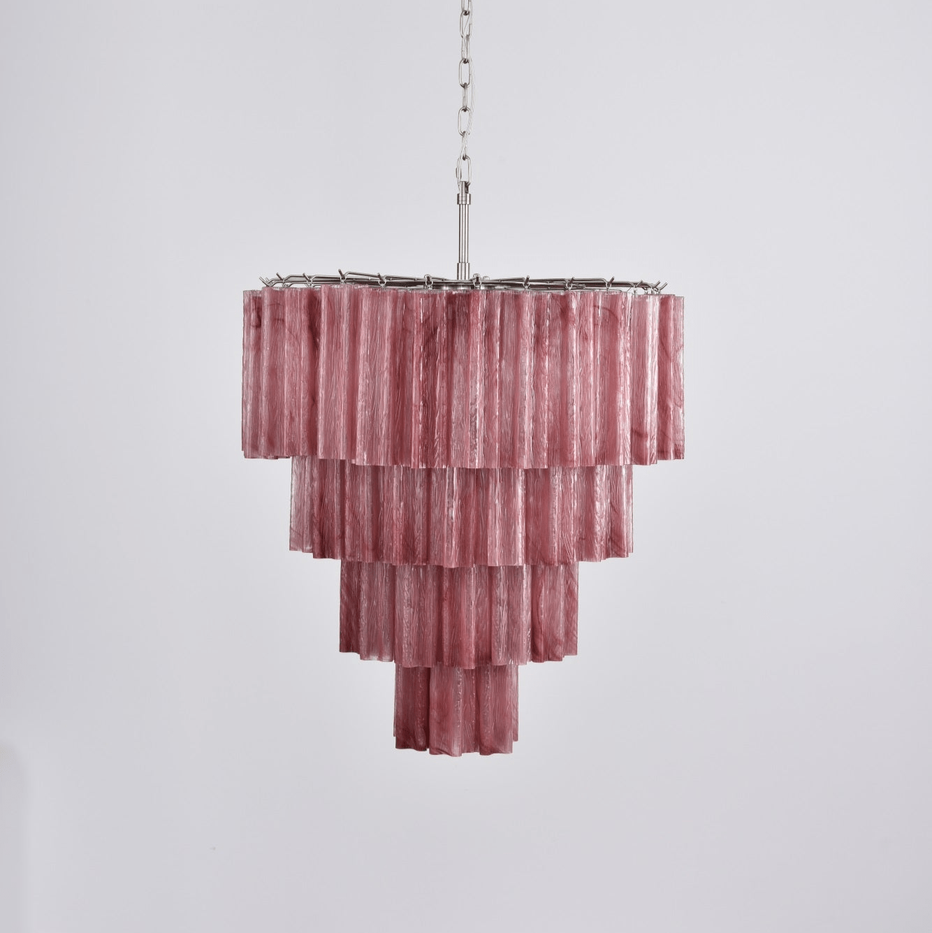 Aurora Chandelier Cascade Layered Glass Elegant Vintage-Neutral Decor