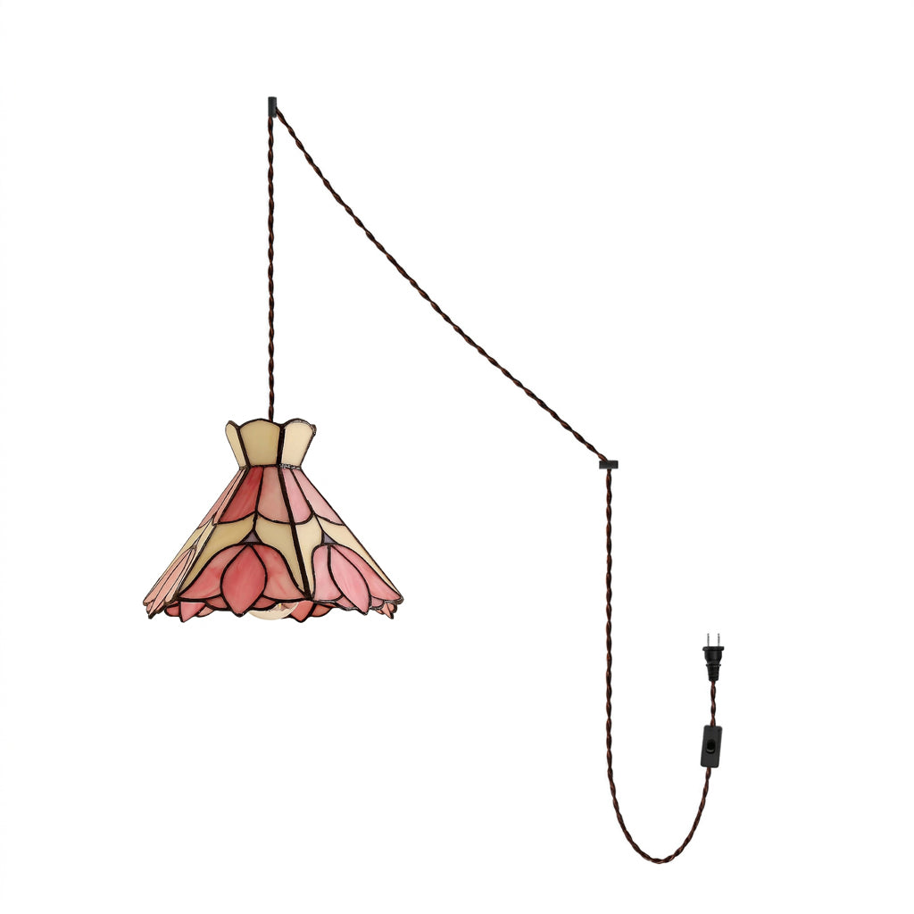 Florabelle Tiffany Plug In Pendant Light