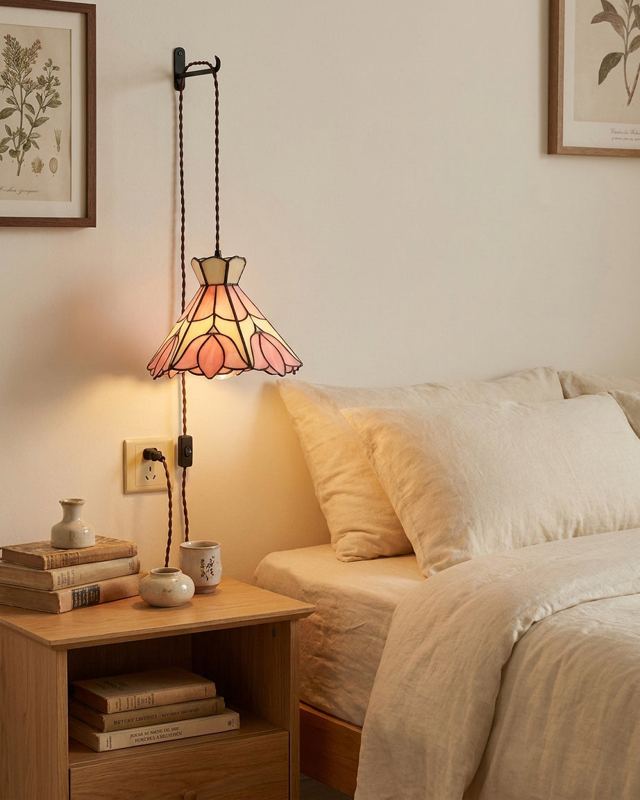 Florabelle Tiffany Plug In Pendant Light