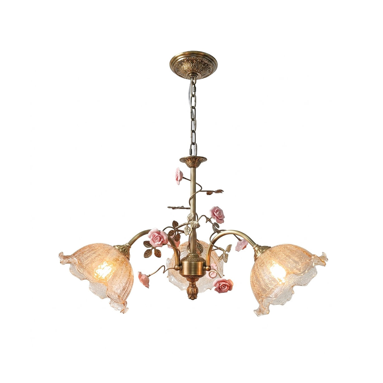 Serenade Chandelier with 6 heads in a modern living room.