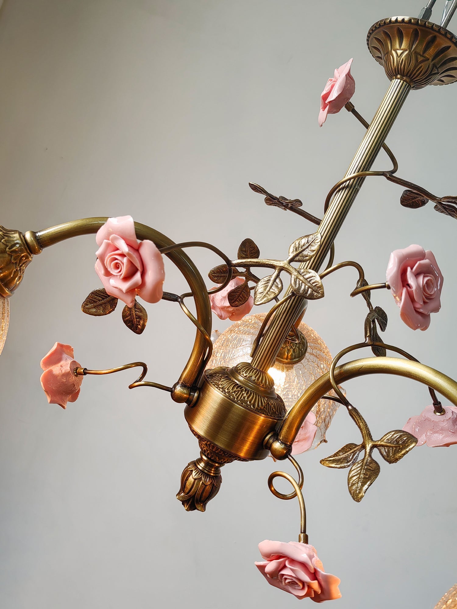 The Serenade Chandelier viewed from below, showing the arrangement of lights.