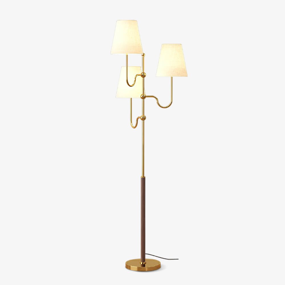 Vevenq Floor Lamp Cloth Shade-Neutral Decor