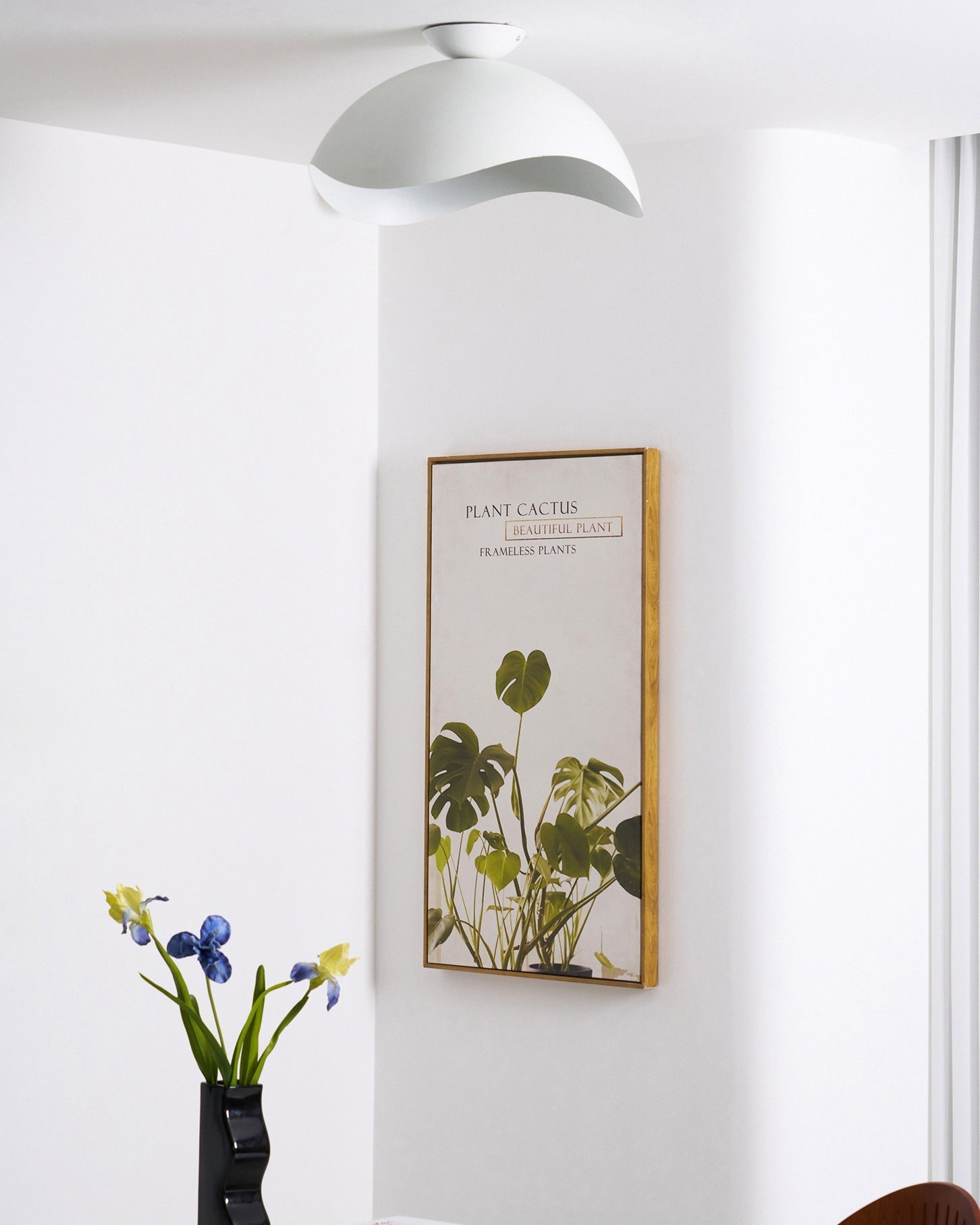 Bivane Nordic Art Wave Ceiling Light-Neutral Decor