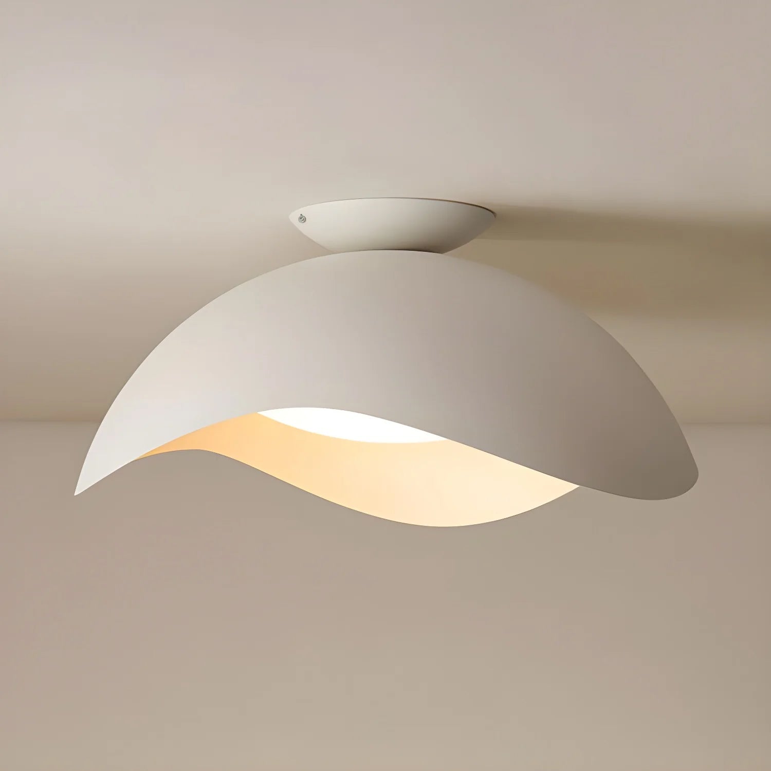 Bivane Nordic Art Wave Ceiling Light-Neutral Decor