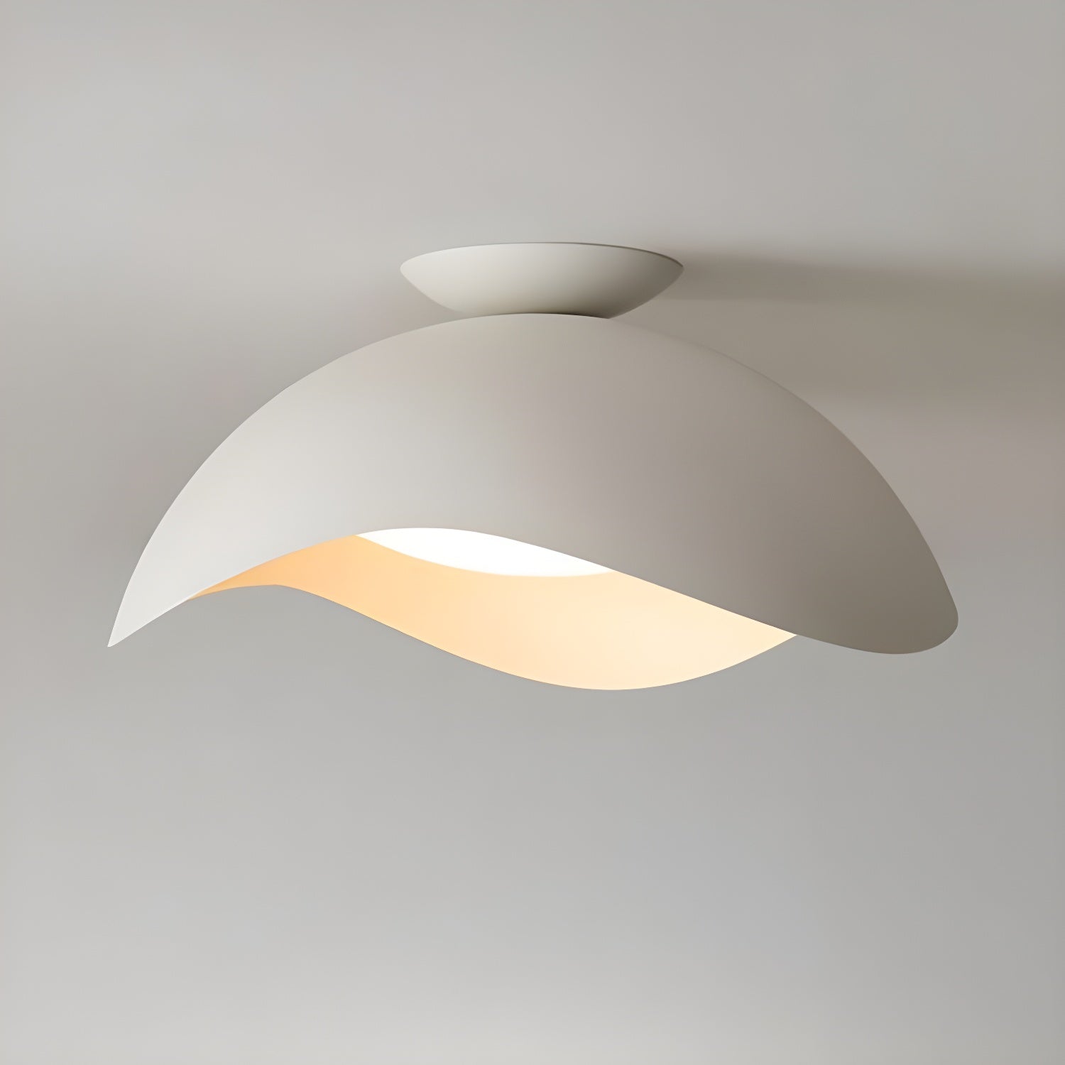 Bivane Nordic Art Wave Ceiling Light-Neutral Decor