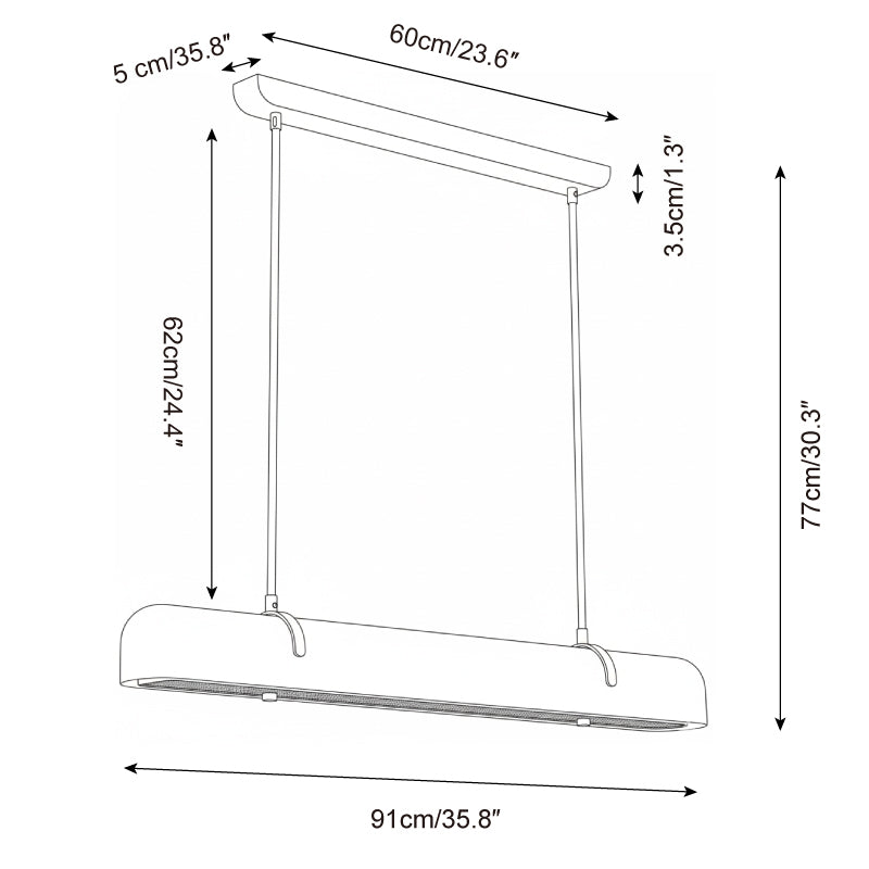 Jude Linear Pendant Light