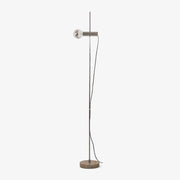 Orbital Industrial Marble Floor Lamp-Neutral Decor