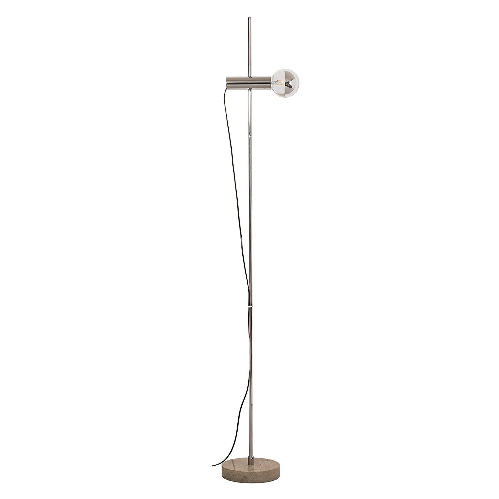 Orbital Industrial Marble Floor Lamp-Neutral Decor