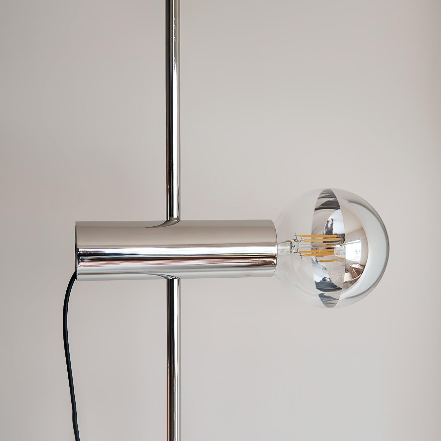 Orbital Industrial Marble Floor Lamp-Neutral Decor