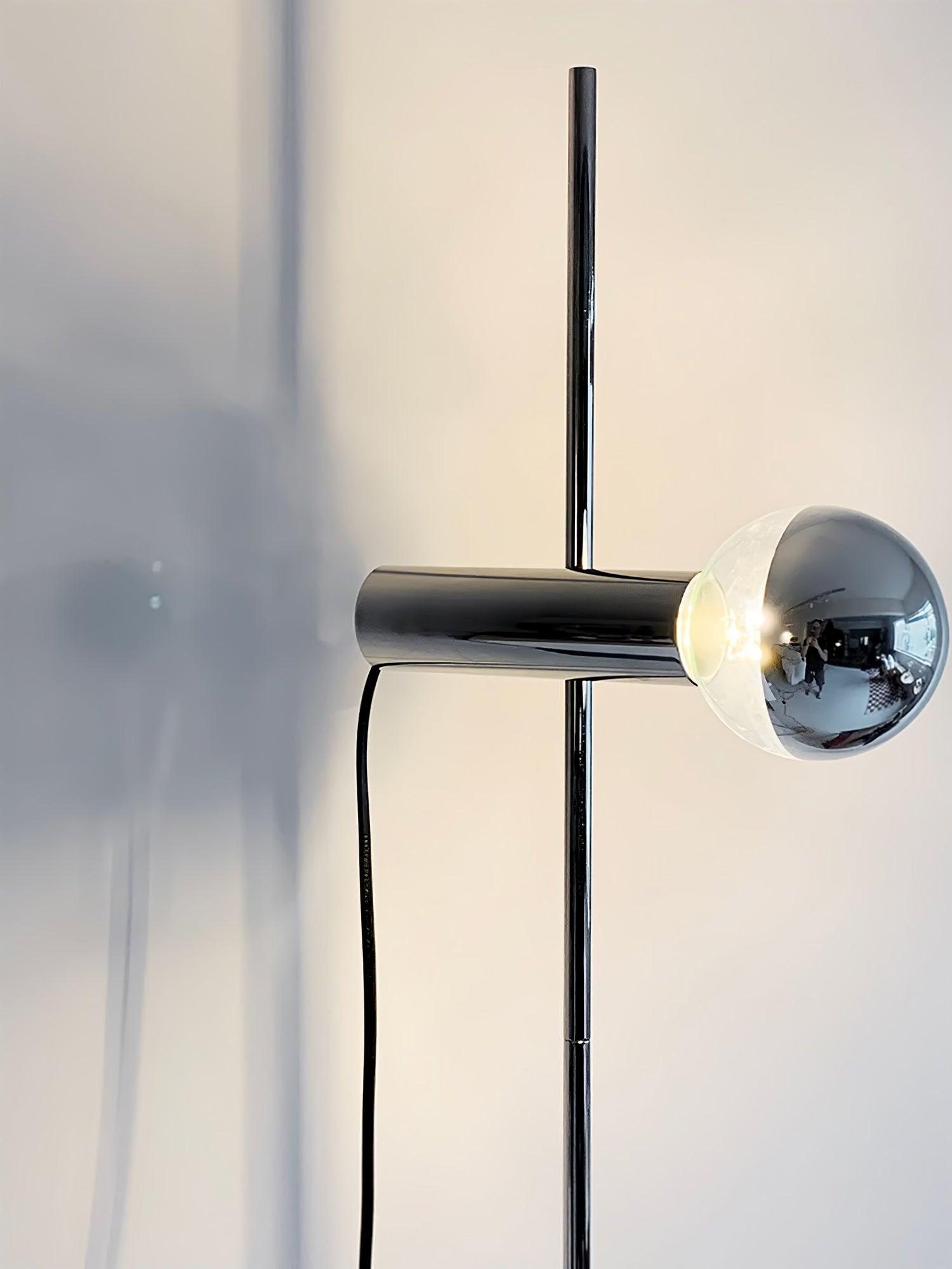 Orbital Industrial Marble Floor Lamp-Neutral Decor