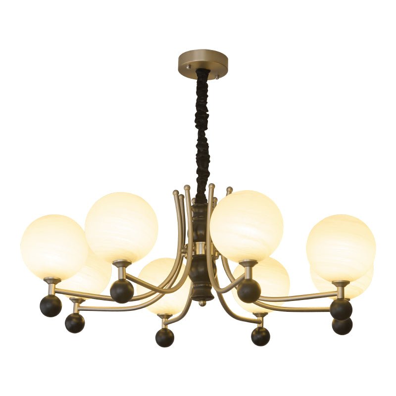 Serenus Traditional Sphere Wood Chandelier-Neutral Decor