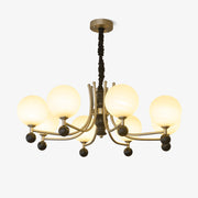 Serenus Traditional Sphere Wood Chandelier-Neutral Decor