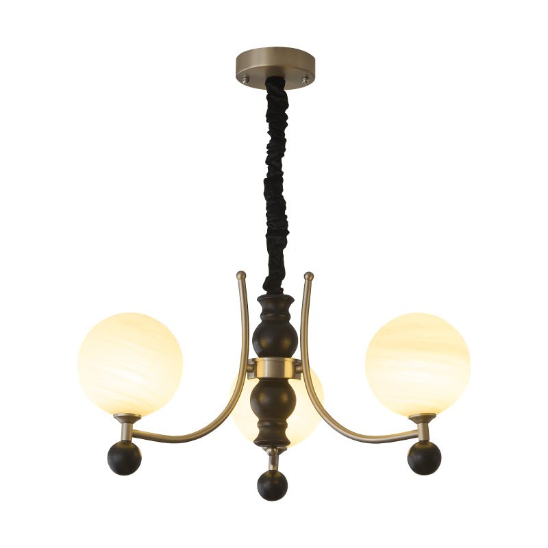 Serenus Traditional Sphere Wood Chandelier-Neutral Decor