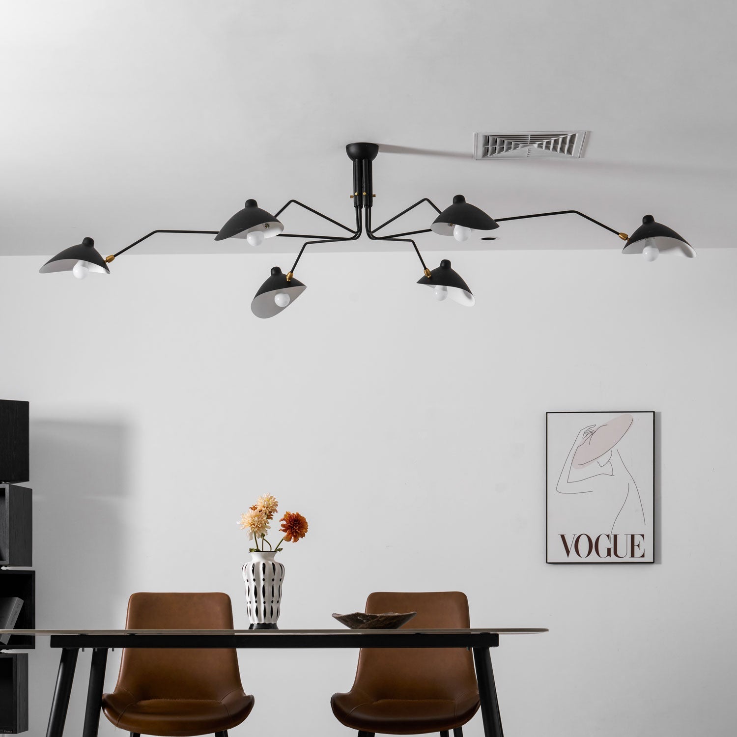Lustra Ceiling Light Three Arm Minimalist-Neutral Decor