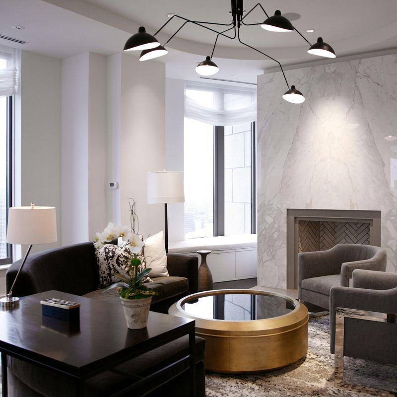 Lustra Ceiling Light Three Arm Minimalist-Neutral Decor