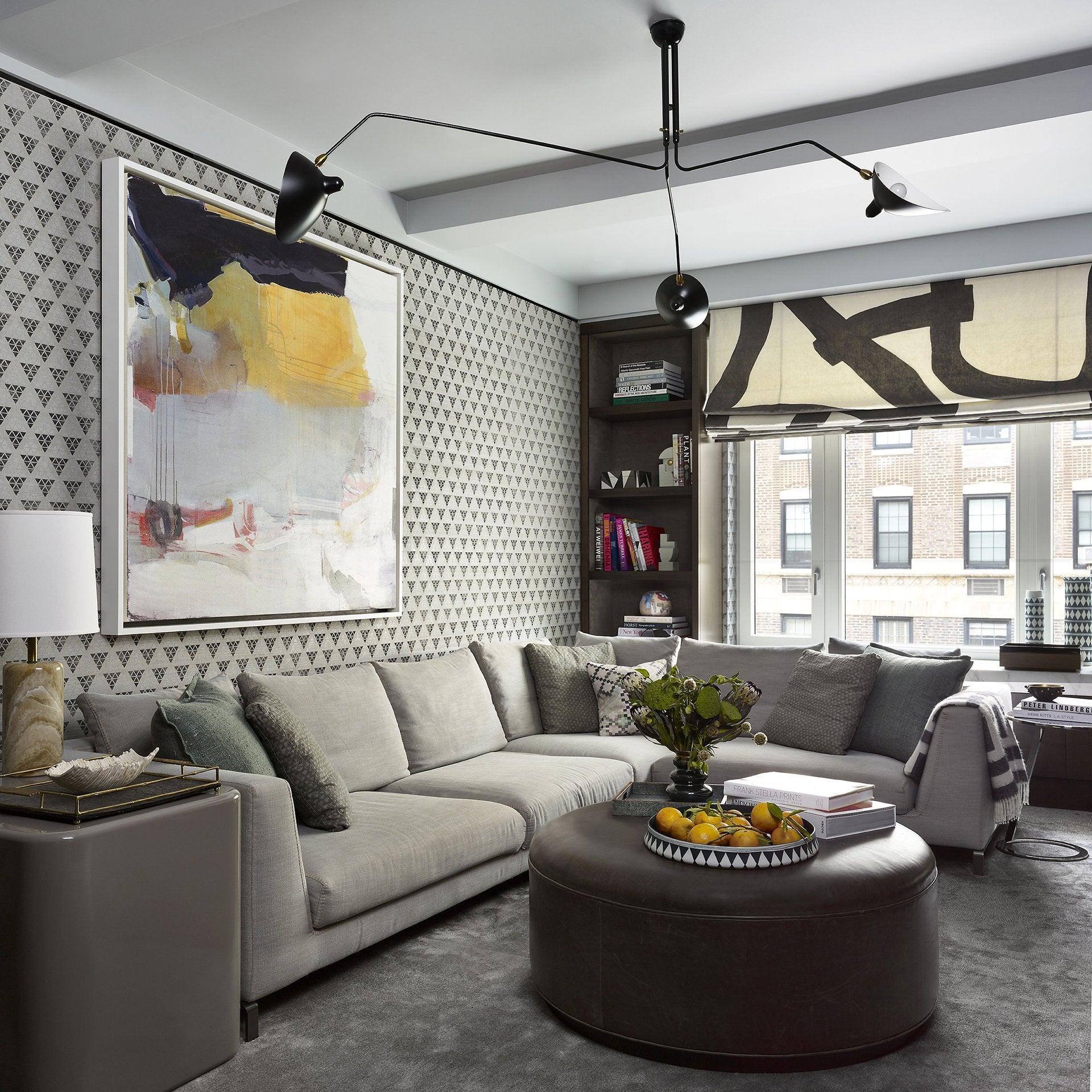 Lustra Ceiling Light Three Arm Minimalist-Neutral Decor